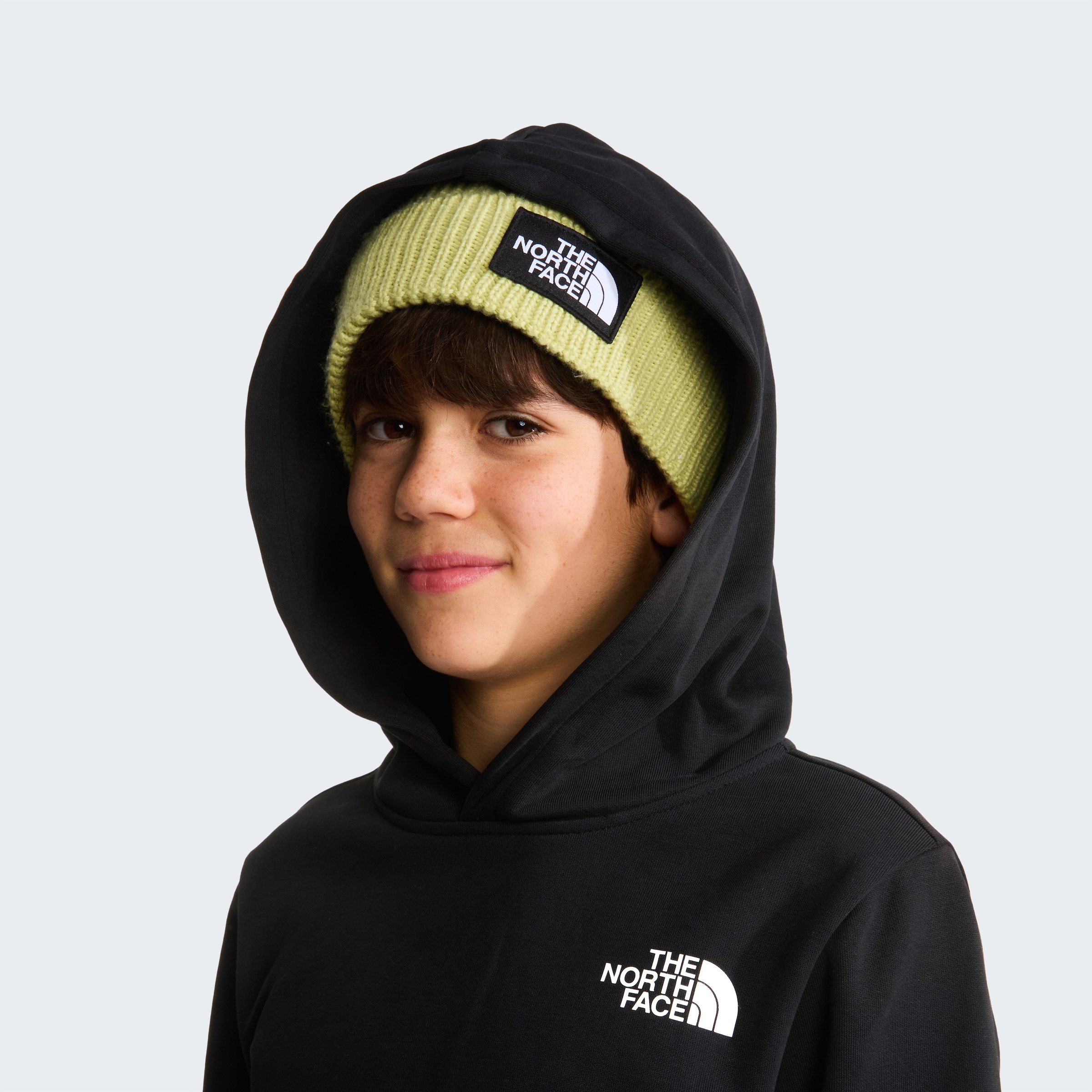 The North Face Kapuzensweatshirt »TEEN BOX NSE REGULAR HOODIE«, mit Logos auf Vorder- und Rückseite, aus Baumwolle, mit Rippbündchen
