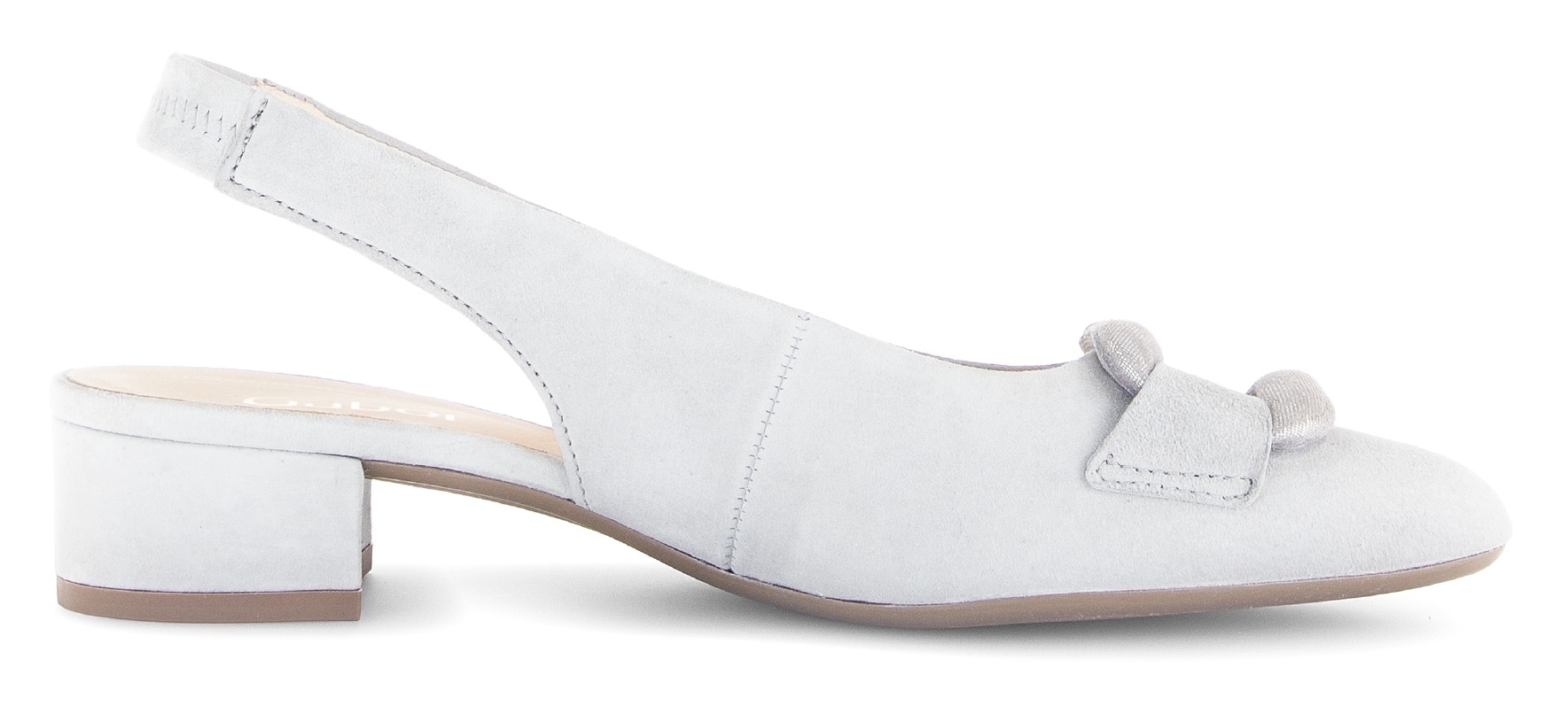 Gabor Slingpumps, Blockabstz, Festtagsschuh, Hochzeitsschuh mit elastischem Riemchen