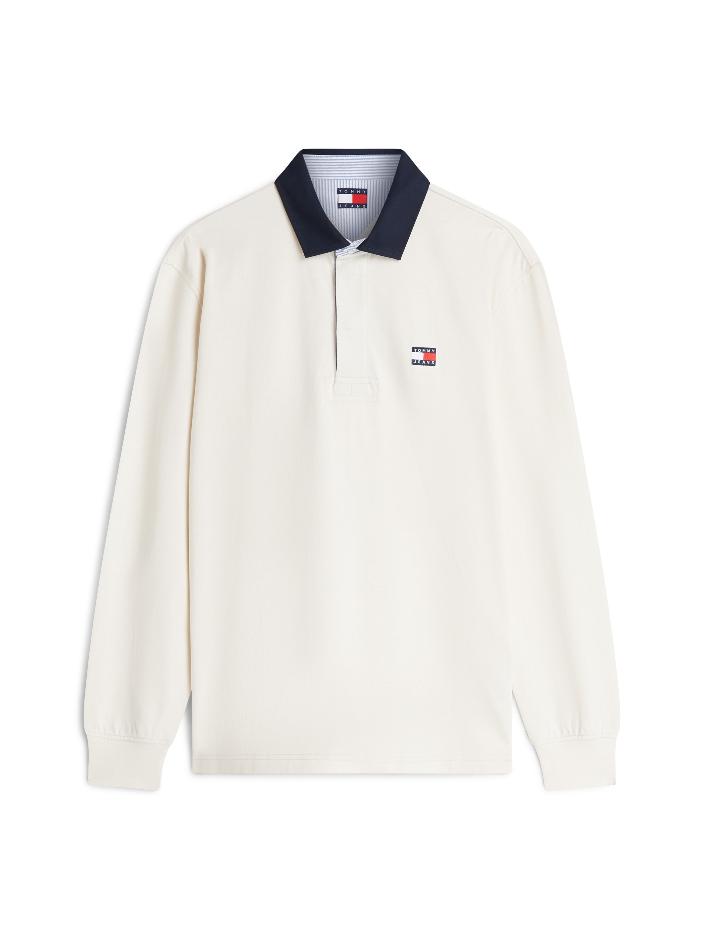 Tommy Jeans Langarm-Poloshirt »TJM RLX ESS BADGE RUGBY EXT« Relaxed Fit Rugby-Shirt