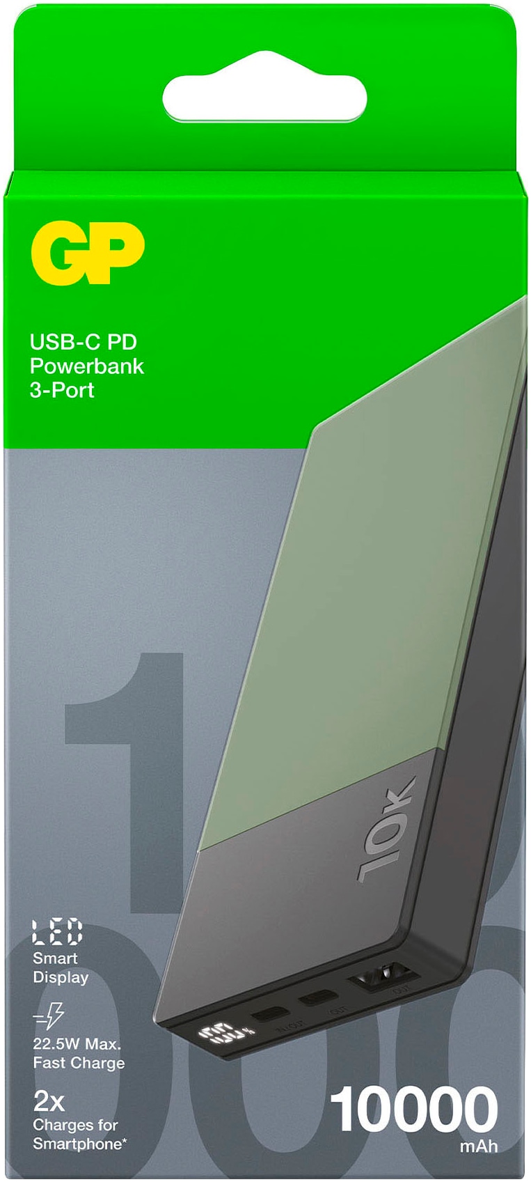 GP Batteries Powerbank »M2+, 10.000 mAh«, 10000 mAh