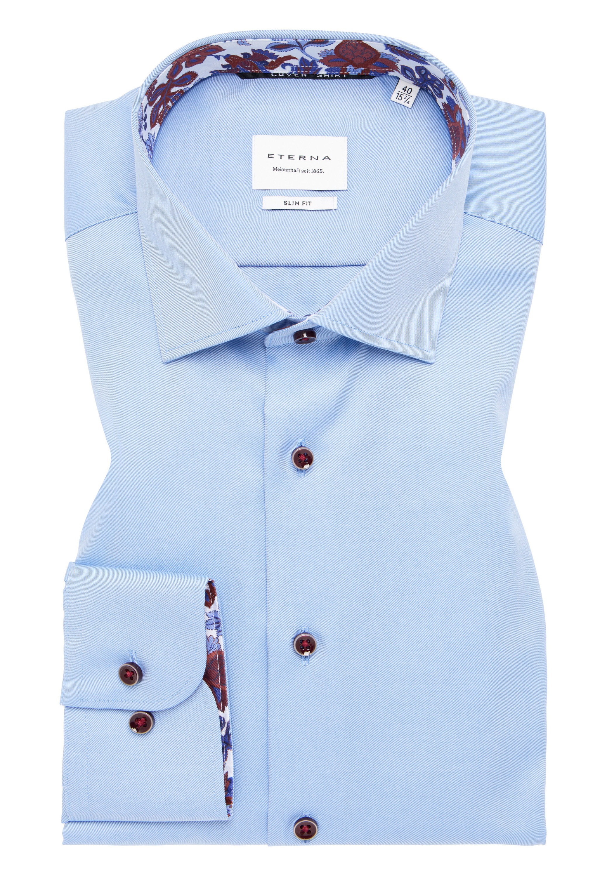 Eterna Langarmhemd »SLIM FIT«, NON IRON (bügelfrei)
