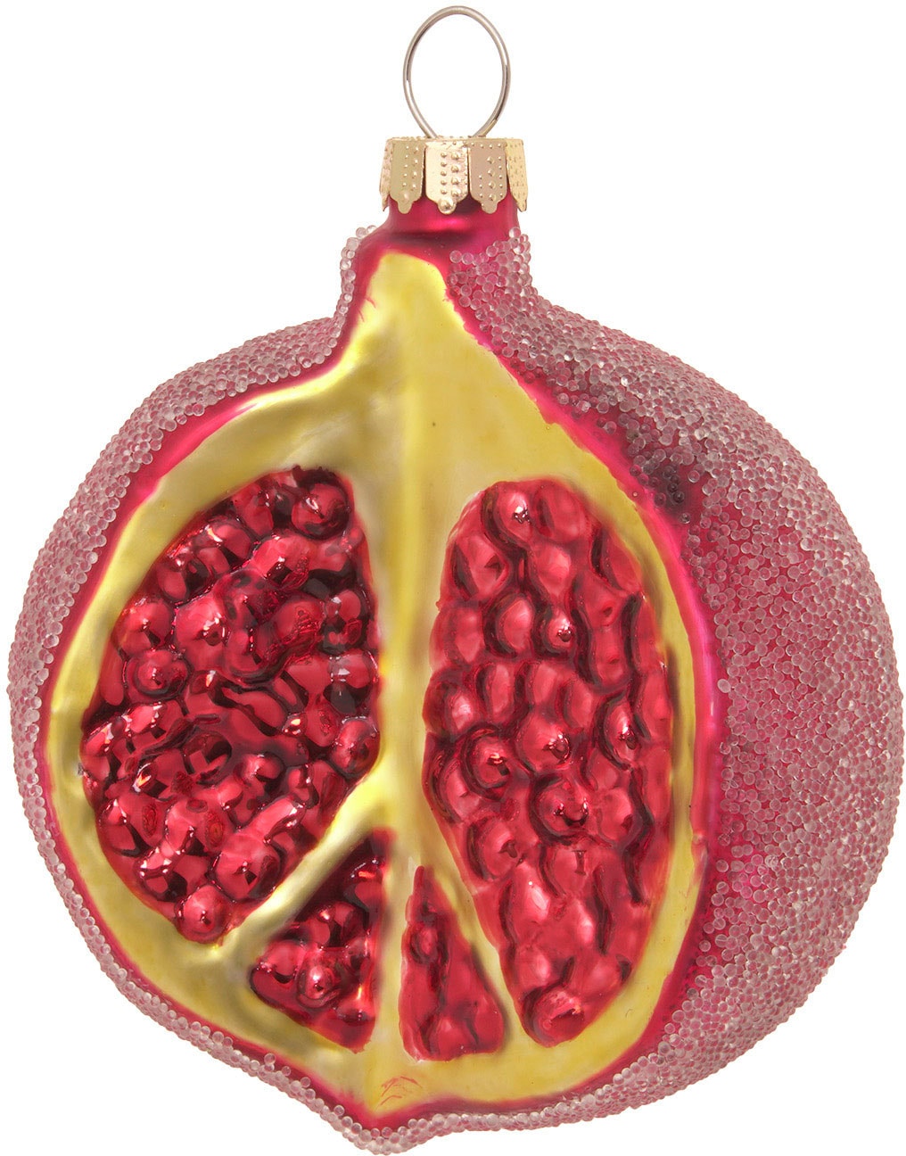 Christbaumschmuck »Granatapfel, Rot, 9cm«, (1 tlg.), Christbaumschmuck aus Glas,...