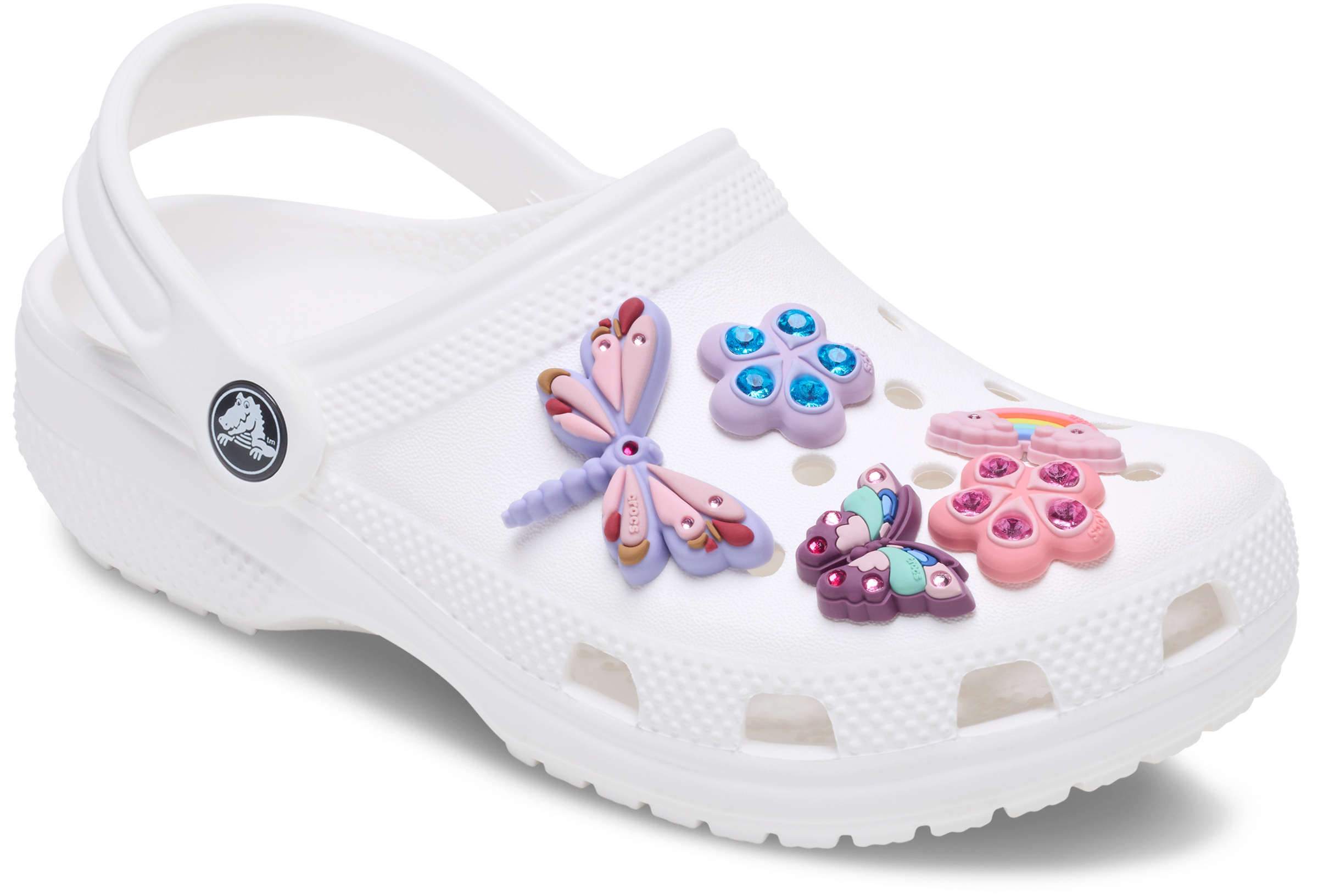 Crocs Schuhanstecker »Jibbitz™ Magical Garden Bug« Set, Kein Spielzeug. Nicht für Kinder unter 3 Jahren geeignet, 5 Anstecker für Crocs Schuhe in Pastellfarben