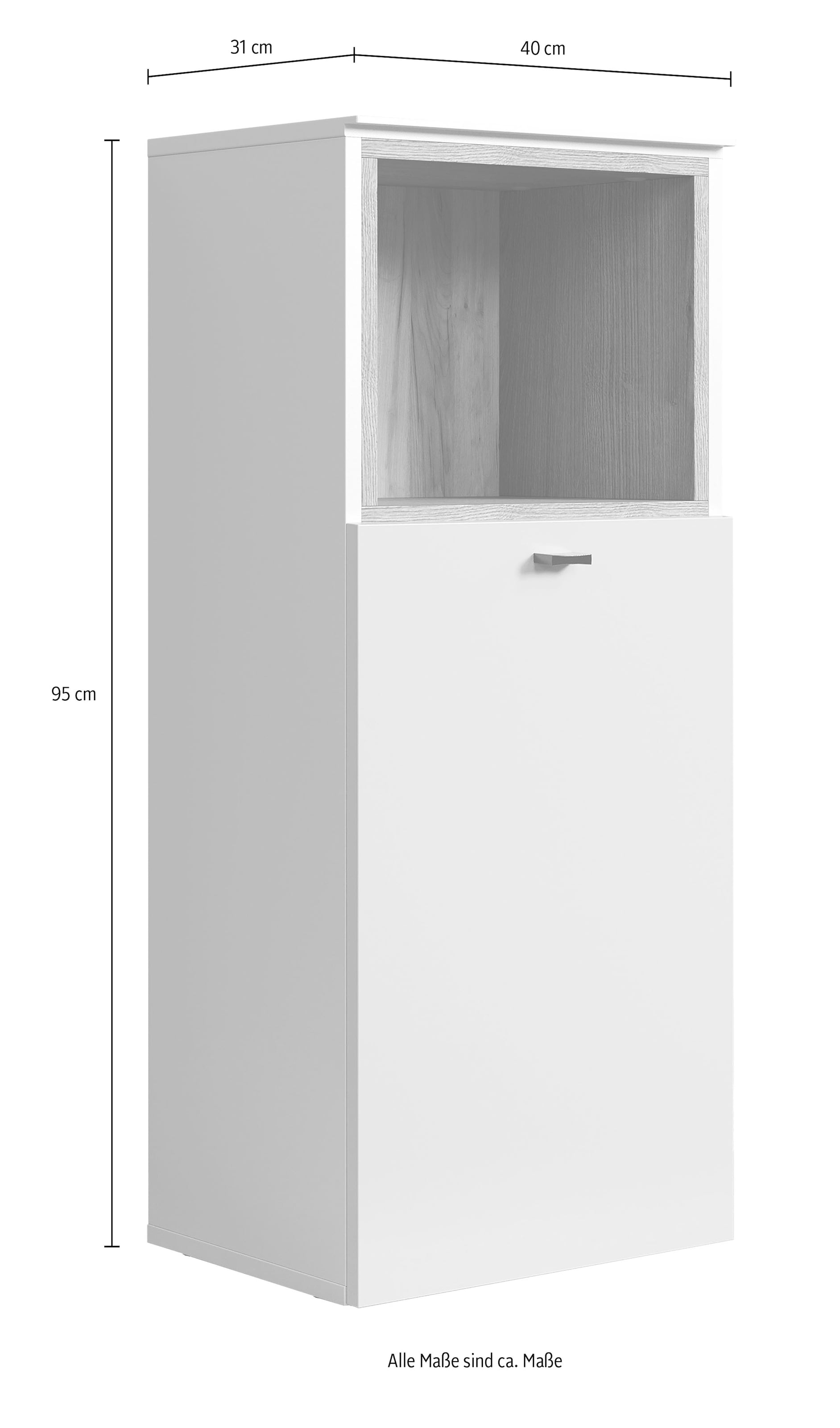 welltime Unterschrank »San Pedro«, (1 St.), Kompakter Badschrank mit Soft-Close und Einlegeboden - 40/31/95 cm