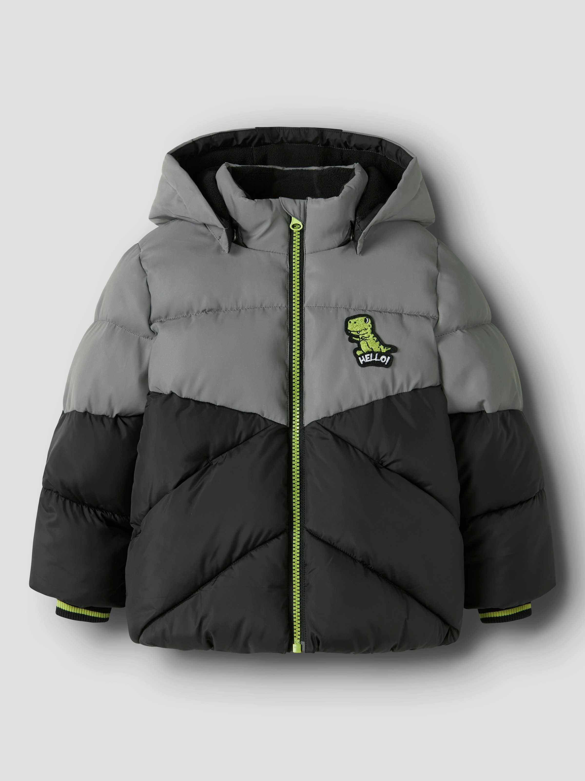 Name It Steppjacke »NMMMORTEN PUFFER JACKET DINO DETAIL1« mit Kapuze