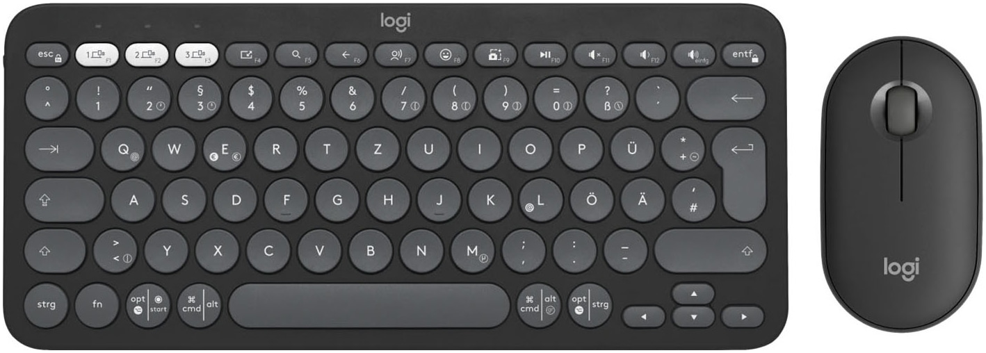 Logitech Tastatur »Pebble 2 Combo« (Fn-Tasten | Multimedia-Tasten)