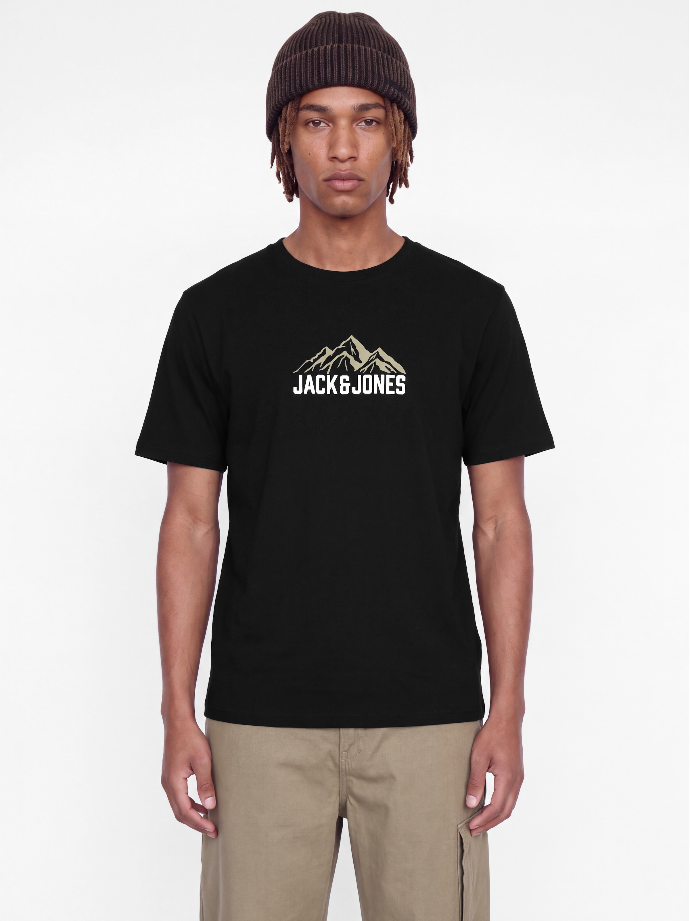 Jack & Jones T-Shirt »JJROCHE TEE SS CREW NECK« Baumwolle, regular fit
