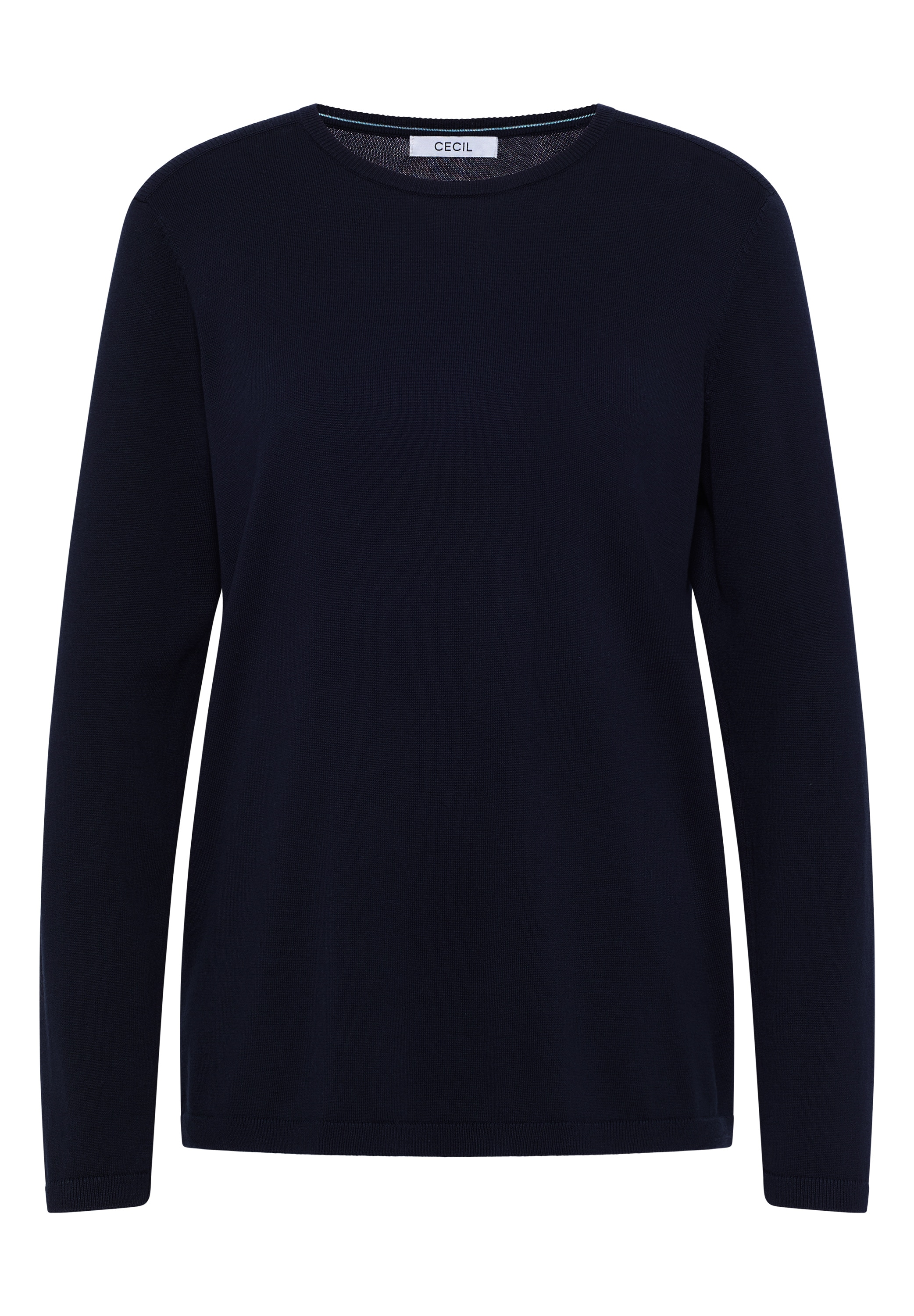 Cecil Strickpullover mit feinem Detail an der Schulter und Viskose-Anteil