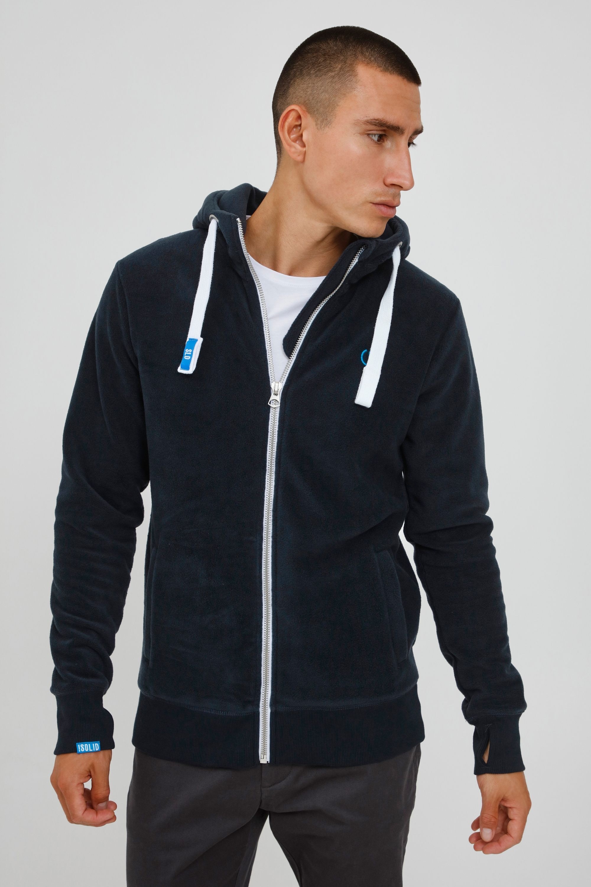 !Solid Fleecejacke »Fleecejacke SDLo«, mit Kapuze
