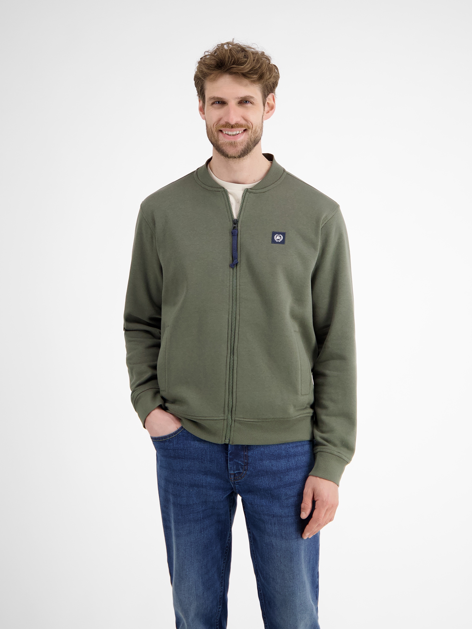 LERROS Sweatjacke »LERROS College-Sweatjacke für Herren«