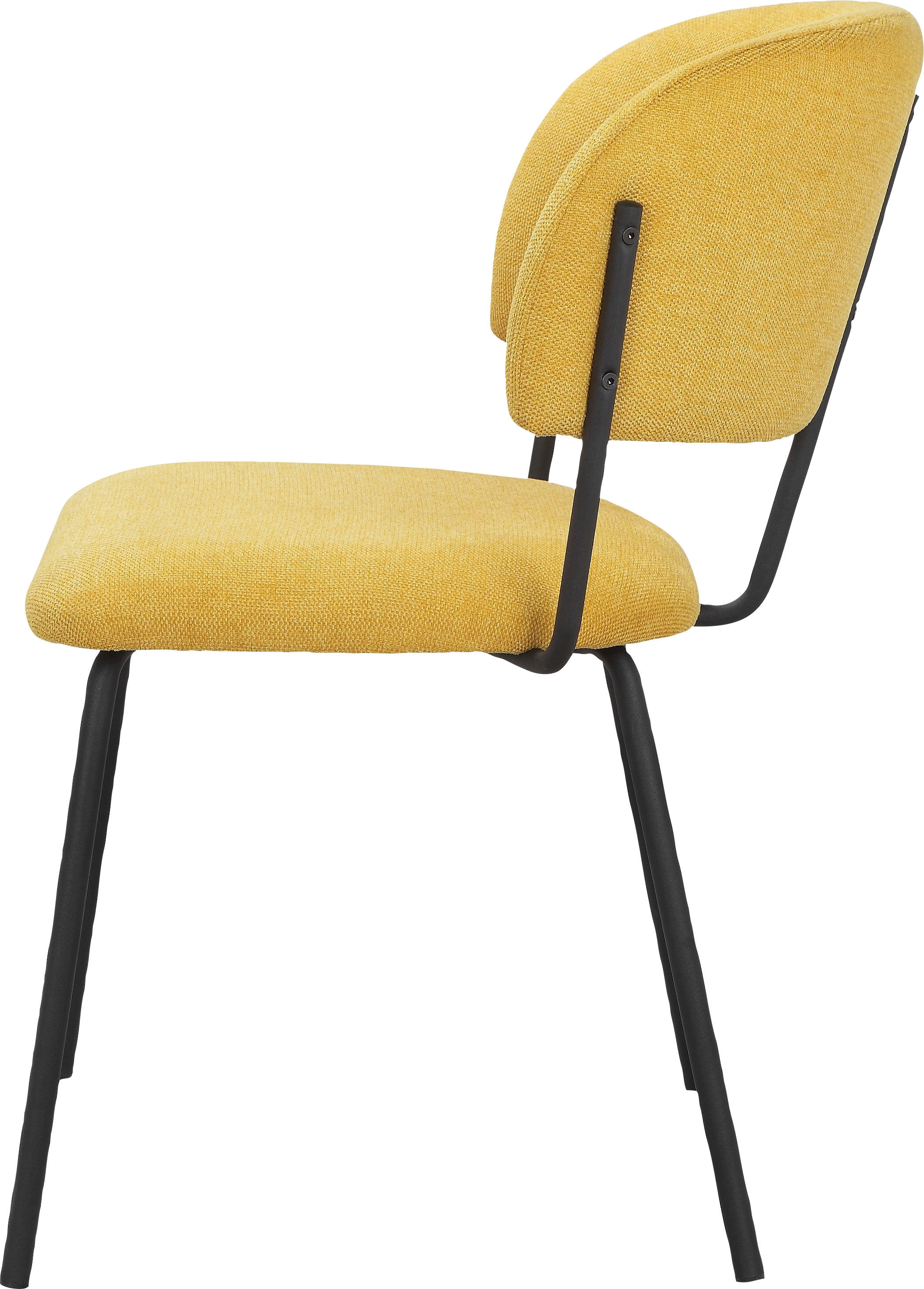 INOSIGN Esszimmerstuhl »Taous«, 2 St., Webstoff, Sitz und Rücken mit Polsterung, mit Gestell aus Metall, Sitzhöhe 48 cm