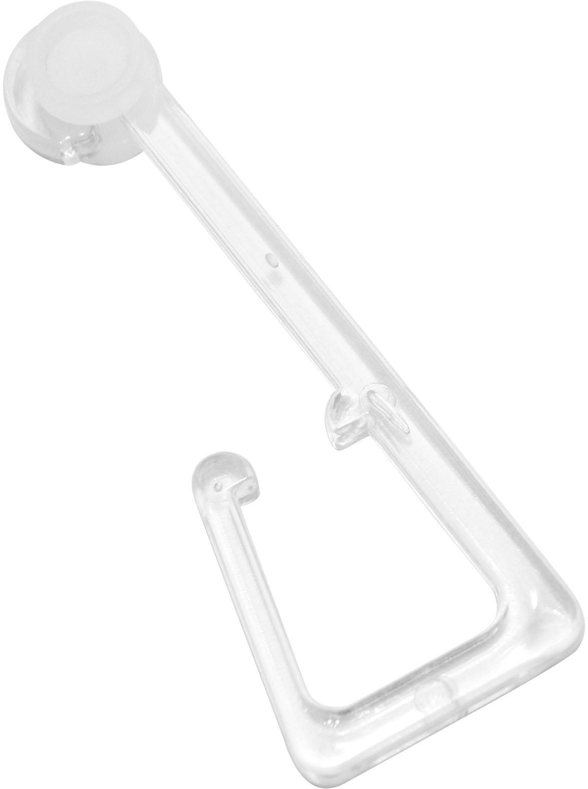 GARDINIA Gardinenhaken »Haken für Stoffösen«, transparent