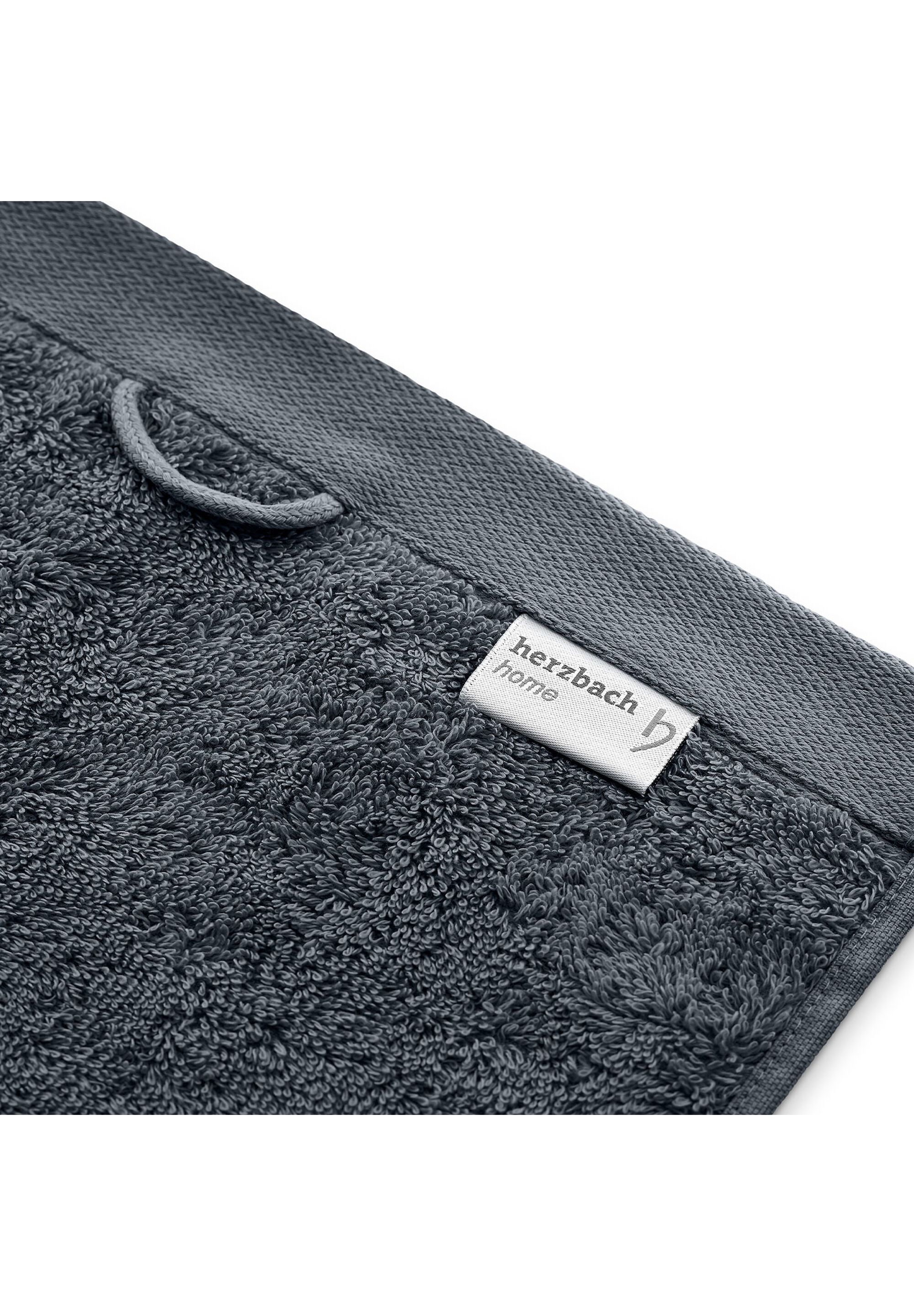 herzbach home Saunatuch »Pura« 550g/m², Premium-Qualität, 100% Baumwolle, einfarbig