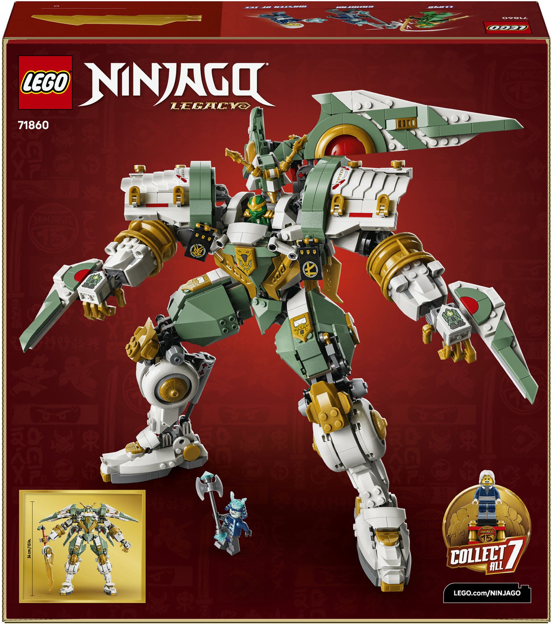 LEGO® Konstruktionsspielsteine »15-jähriges Jubiläum: Lloyds Titan-Mech (71860), LEGO Ninjago«