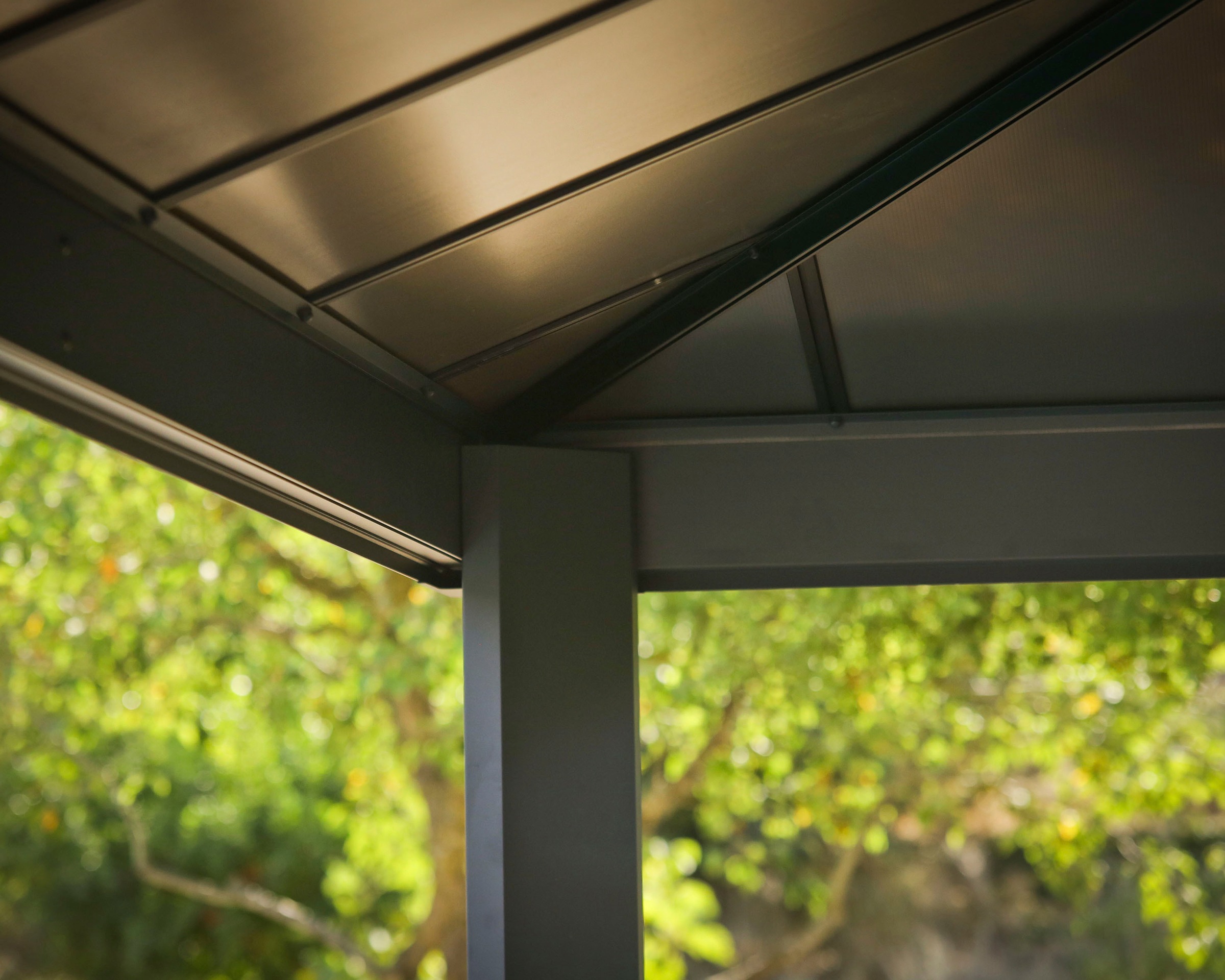 Palram - Canopia Pavillon »Dallas«, 425 x 425,5cm, Anthrazit