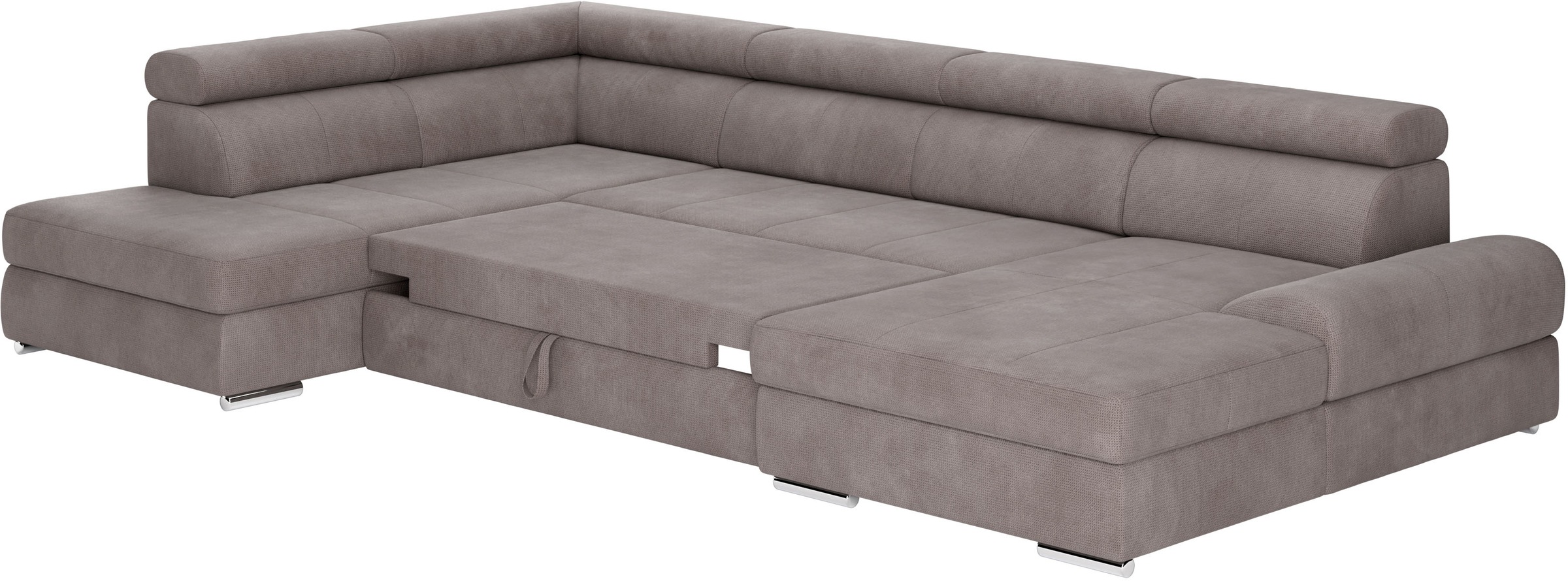 sit&more Wohnlandschaft »U-Form«, mit verstellbaren Kopfteilen, wahlweise mit Bettfunktion