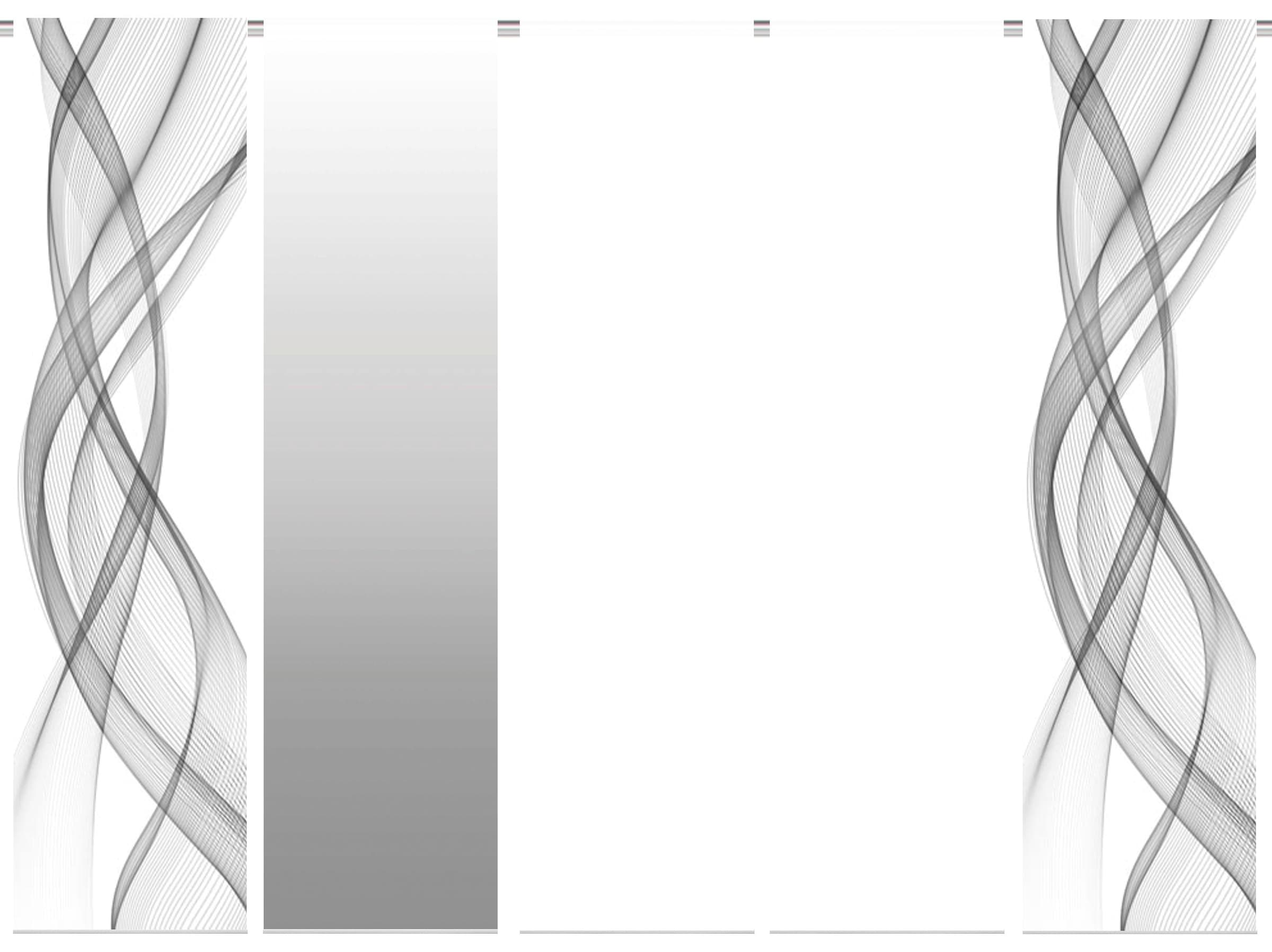 HOME WOHNIDEEN Schiebegardine »FERROLA« Klettband 5 Stk. tlg. HxB: 245x60, inkl. Befestigungszubehör