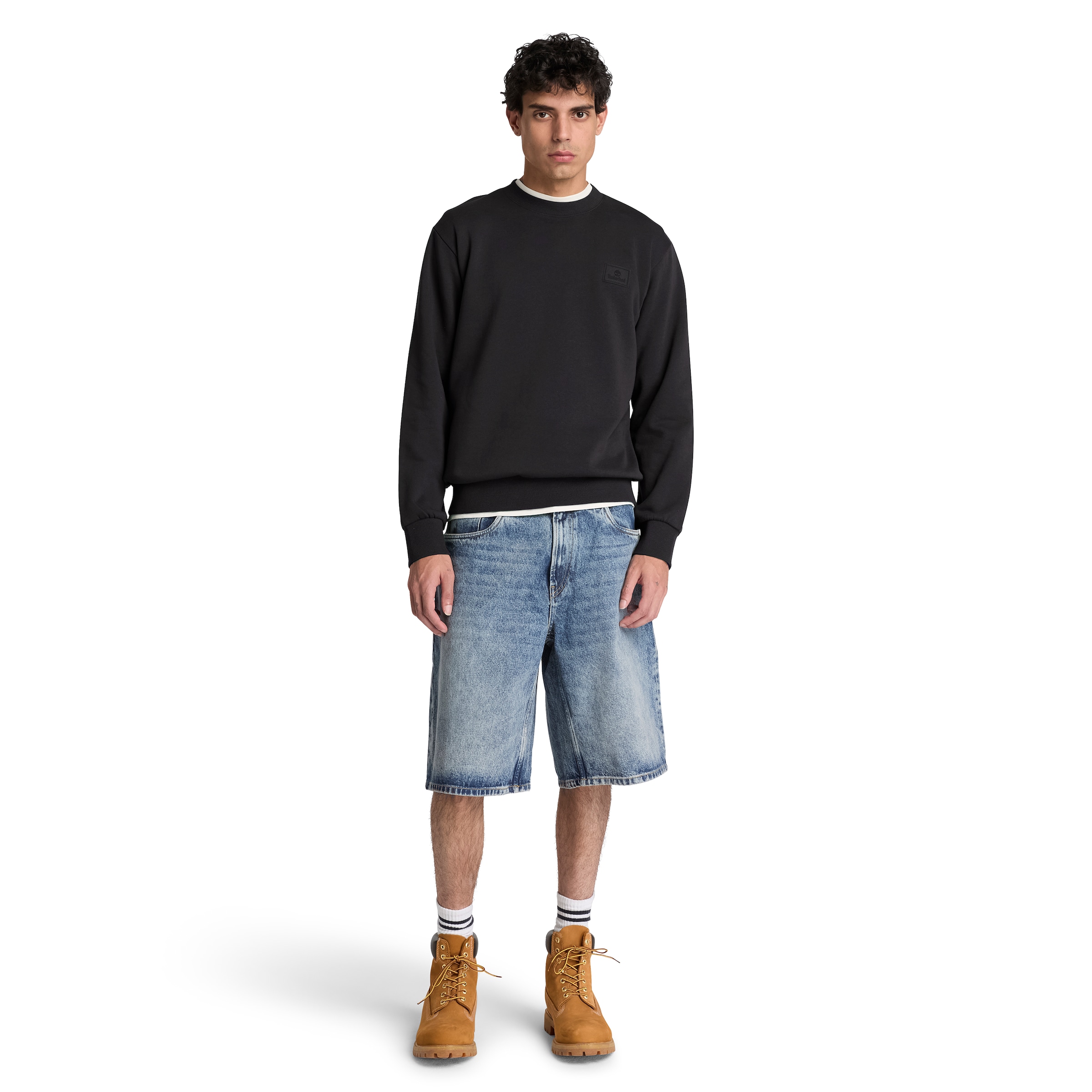 Timberland Sweatshirt »Silicon Badge BB Crew Sweatshirt«, aus Baumwolle und Polyester, erhältlich in den Größen S bis XXXL
