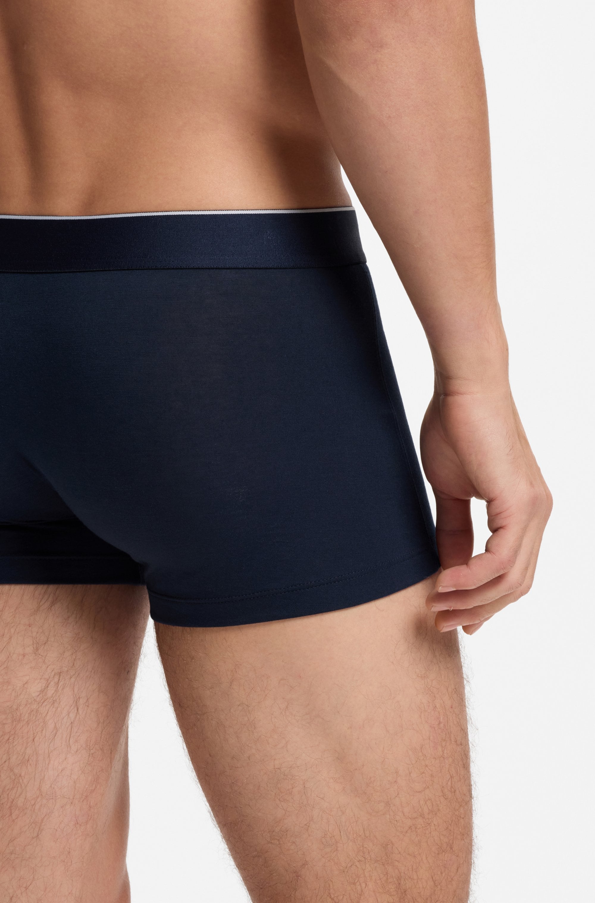 HUGO Underwear Trunk »TRIPLET TITAN« 3 Stk. aus Jacquard mit außenliegendem Bund