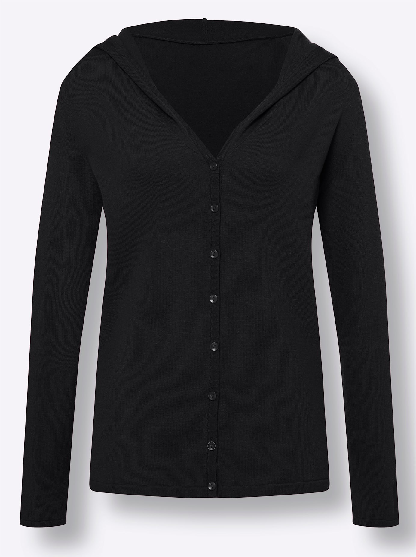 heine Kapuzenstrickjacke