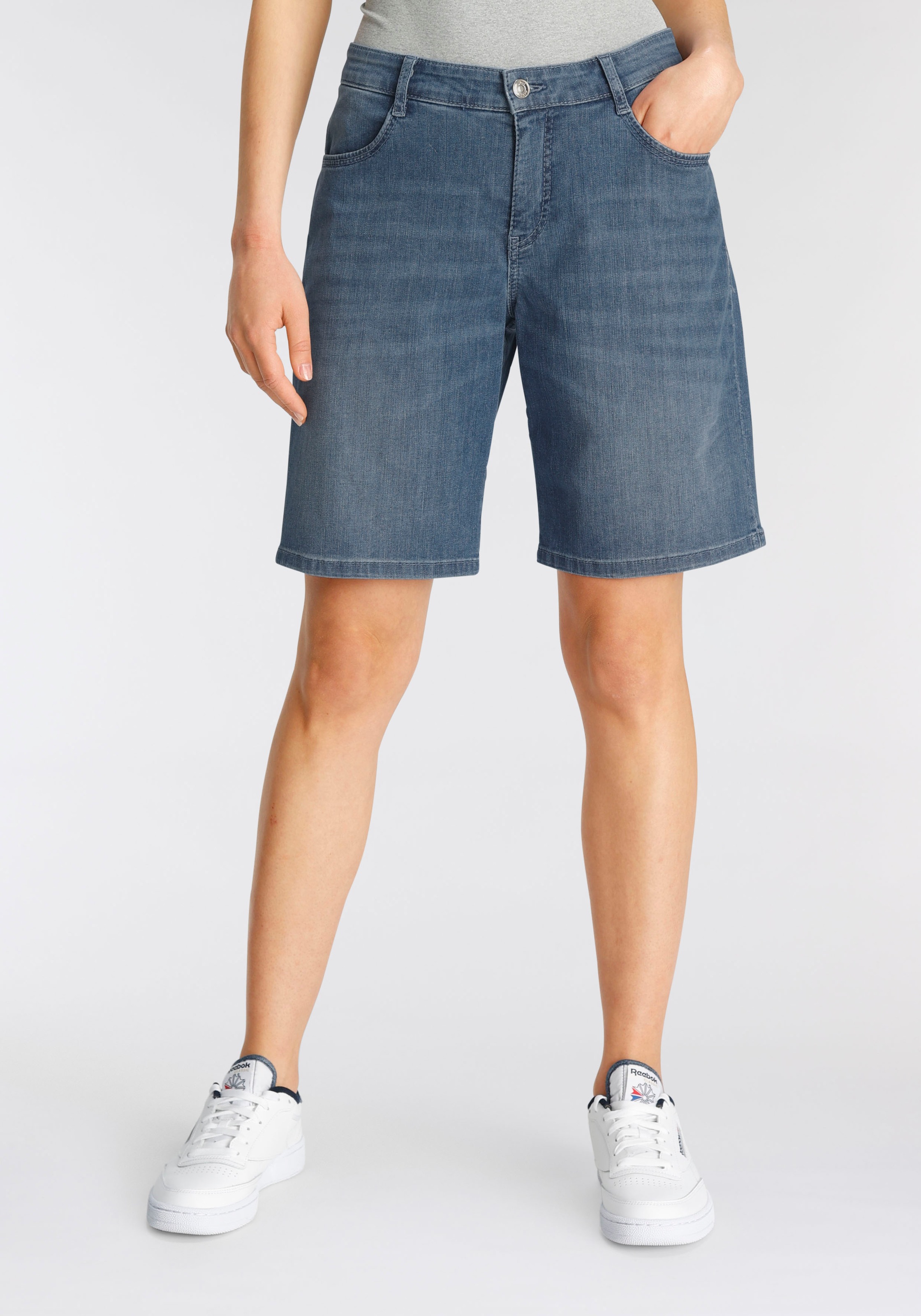 MAC Jeansbermudas »Shorty Summerm Clean«, Krempelbare Shorts