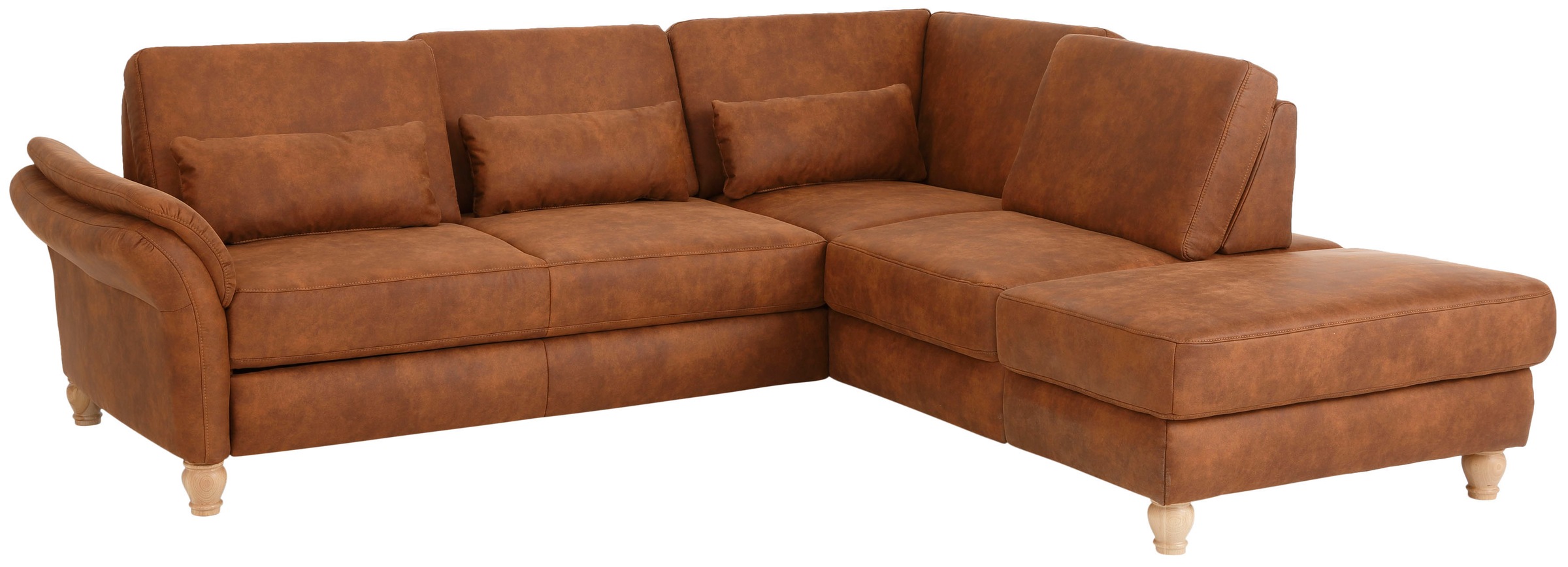 Home affaire Ecksofa »Palace L-Form«, incl. Sitztiefenverstellung, wahlweise mit Bettfunktion und Stauraum