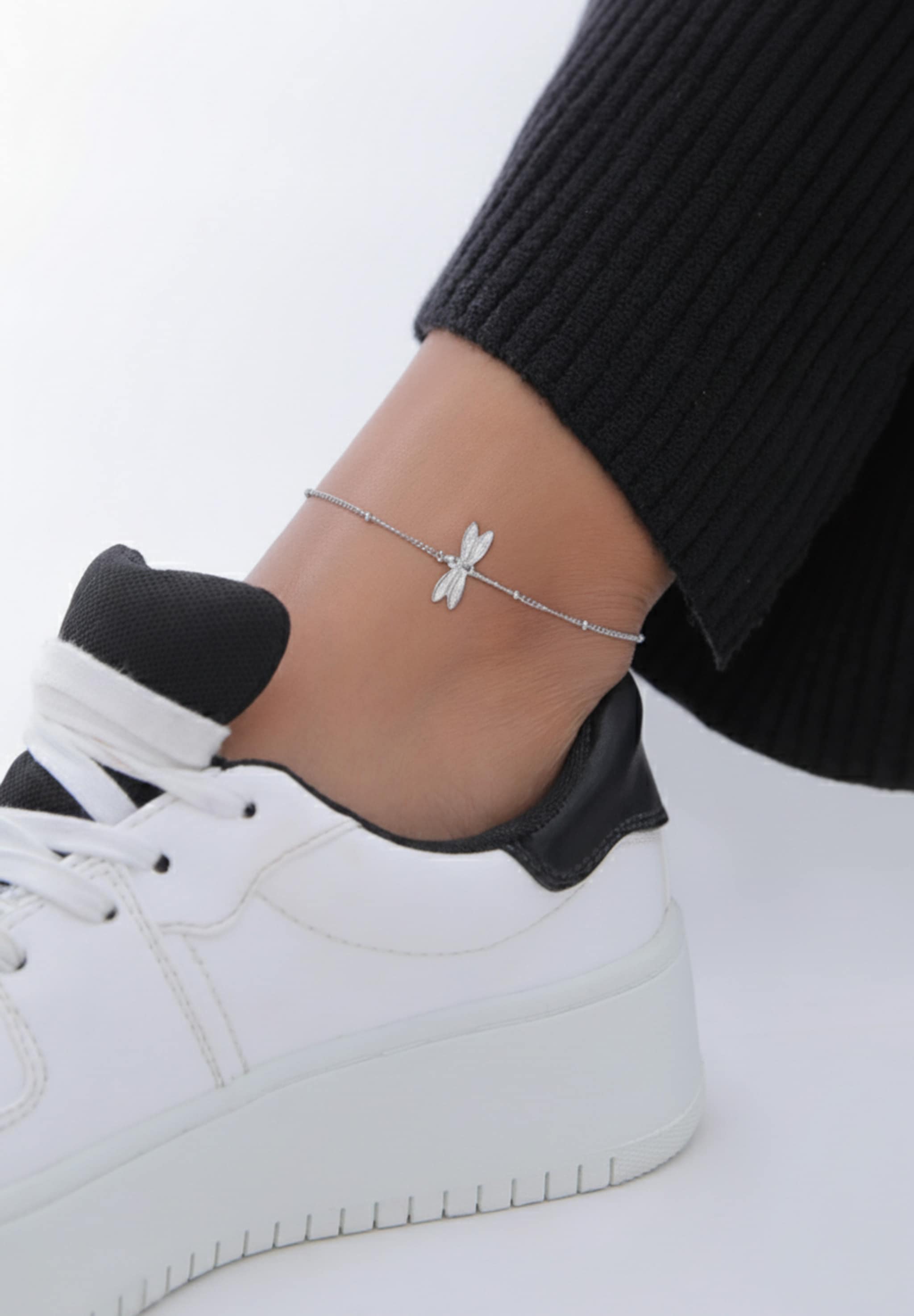Elli Fußkette »Fußschmuck Libelle 925 Sterling Silber«