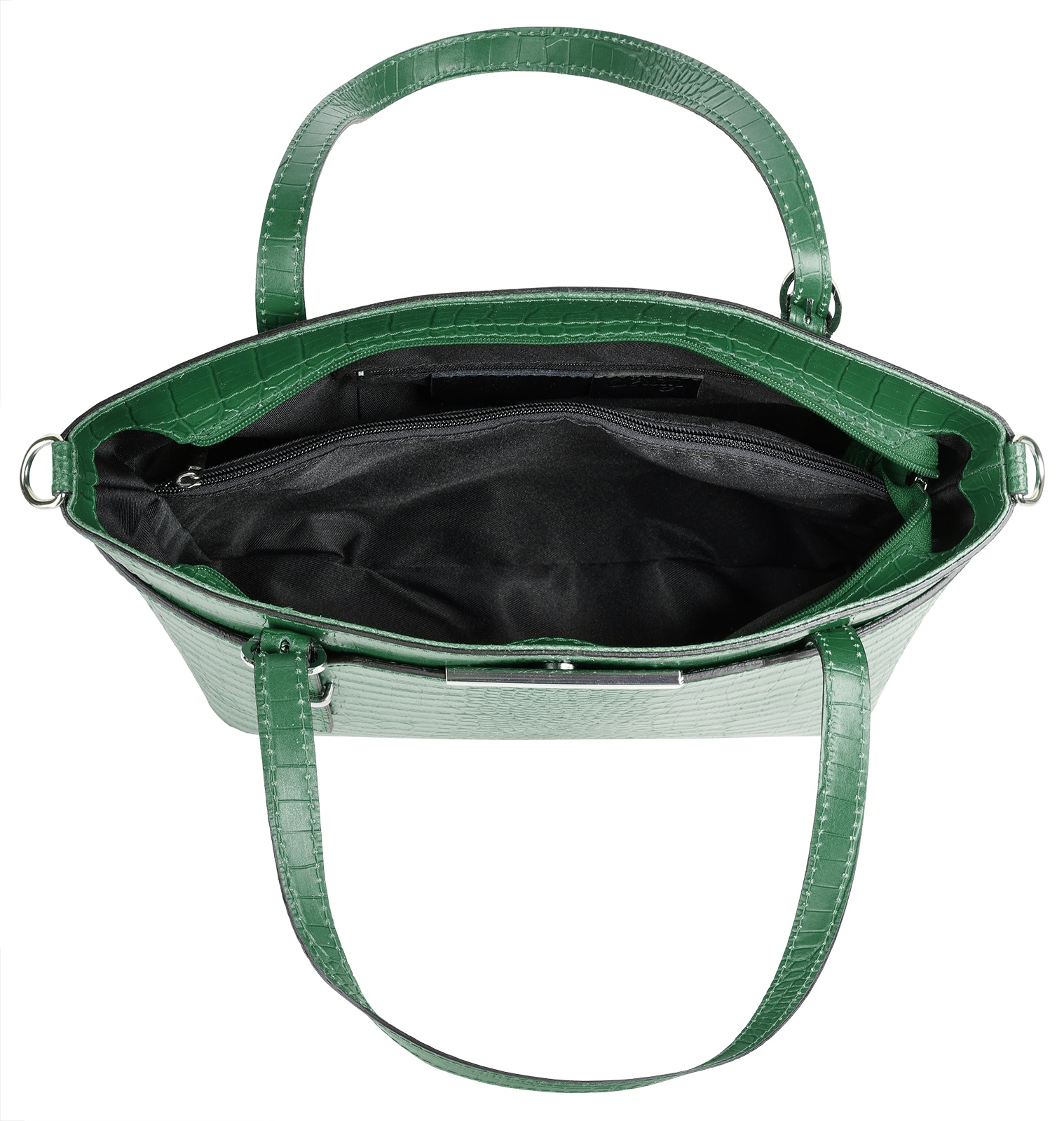 Cluty Henkeltasche echt Leder, Made in Italy