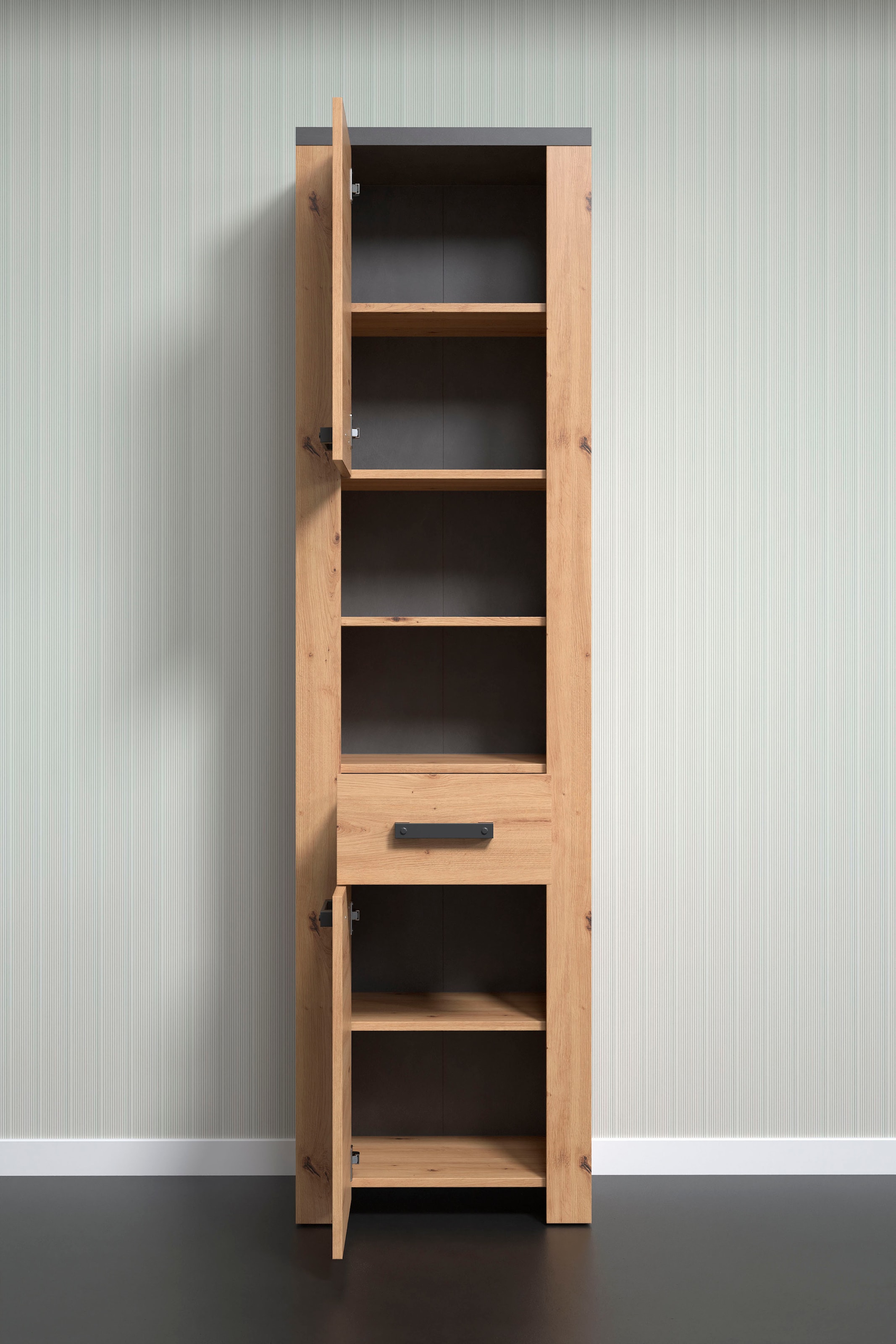 welltime Hochschrank »Ambres« 1 Stk. tlg. Hochschrank mit Soft-Close Funktion - (B/T/H) 53/35/196 cm