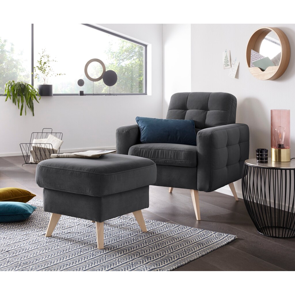 exxpo - sofa fashion Hocker »Nappa«