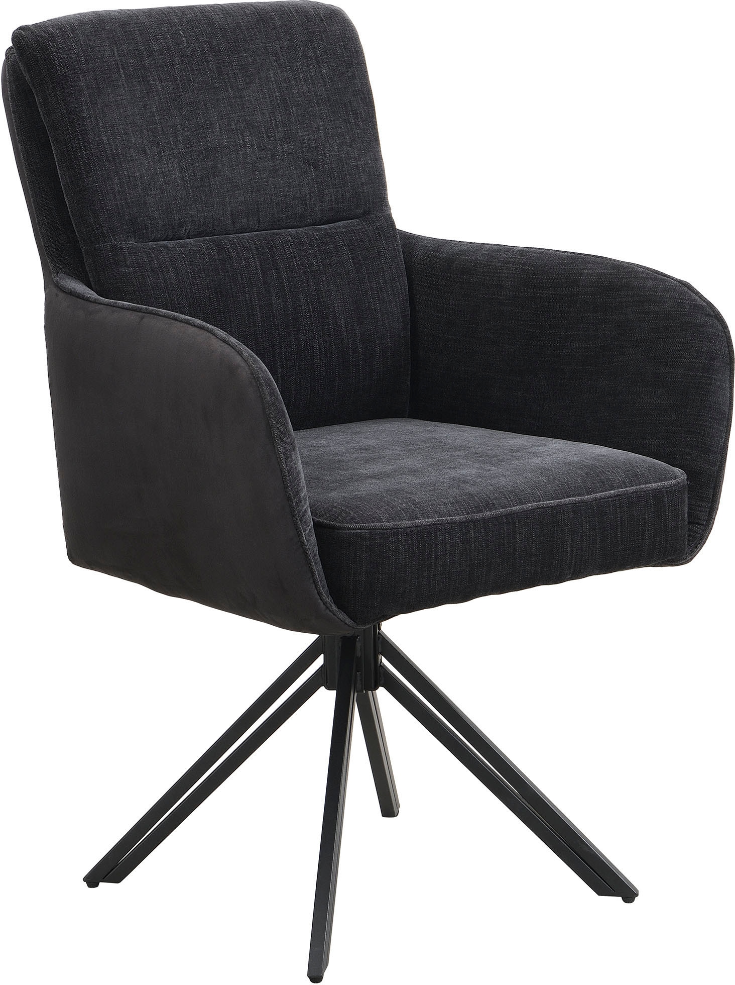 byLIVING Esszimmerstuhl »Tino« (Set) 2 Stk. Microfaser | Webstoff 360 Grad drehbar mit Federkernpolsterung, hochwertige Polsterbezüge