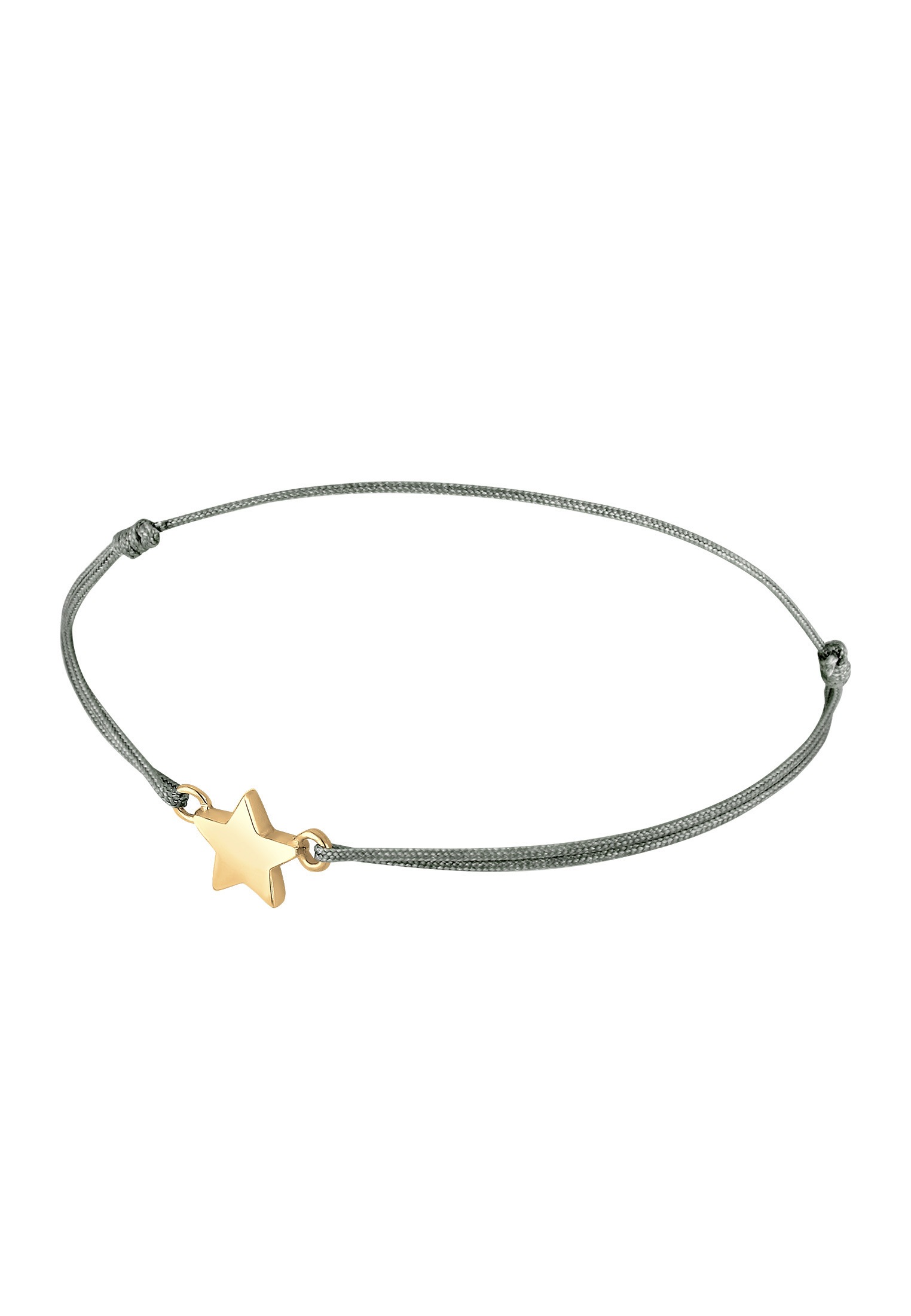 Elli Armkette »Armband Stern Astro Symbol Nylon Band 925 Sterling Silber vergoldet«