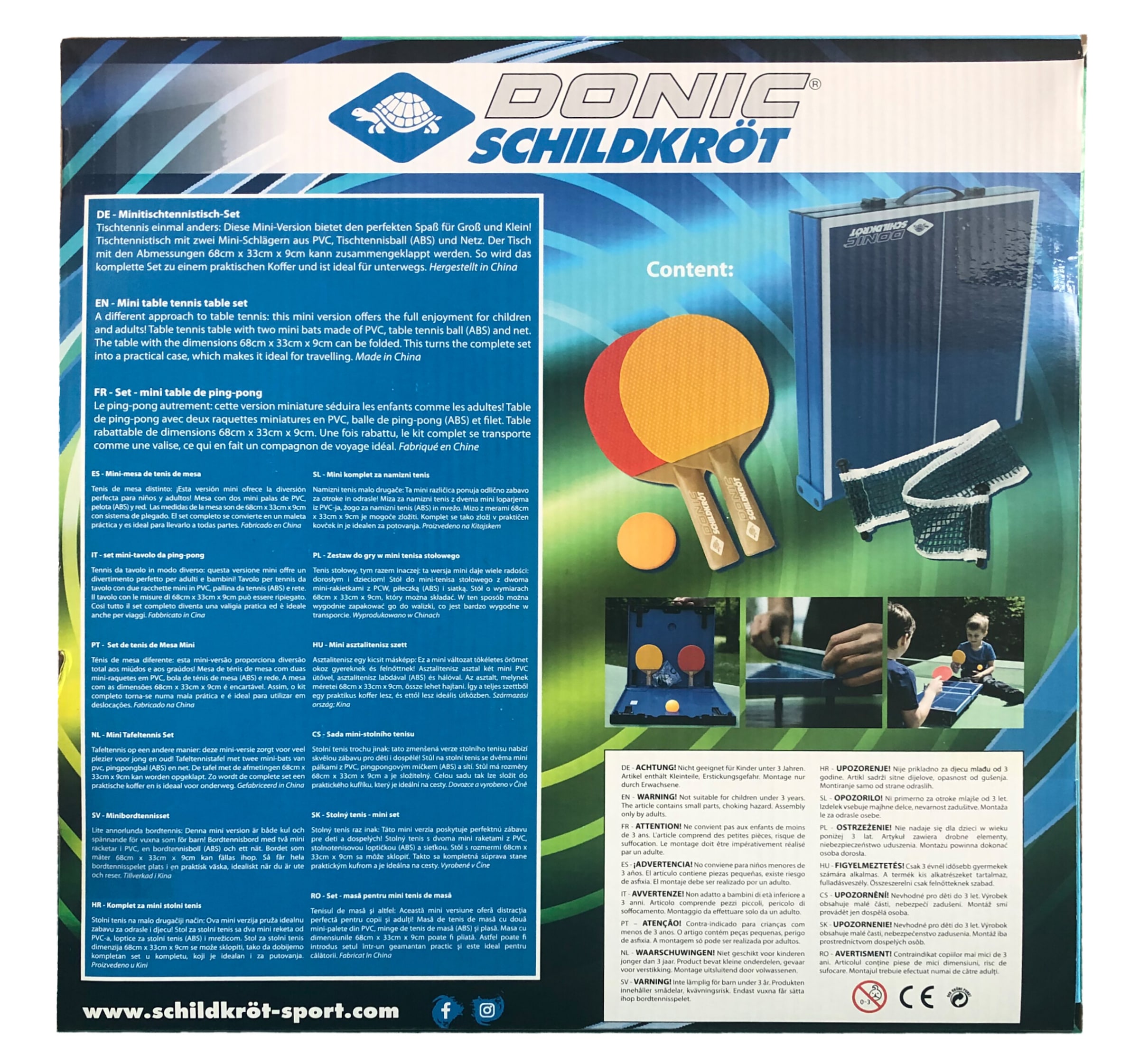 Donic-Schildkröt Mini-Tischtennisplatte »TT-Tisch Minitisch-Set MINI«