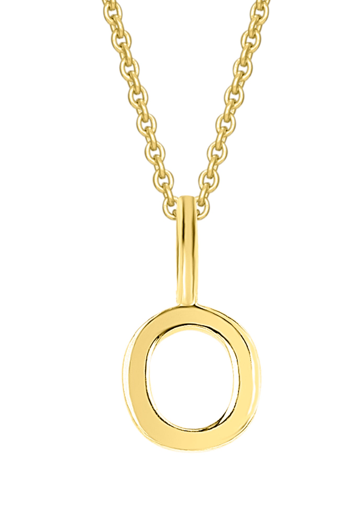 ONE ELEMENT Kette und Anhänger Set »Schmuckset - Set mit Halskette Buchstabe O Buchstaben Anhänger aus 333 Gelbgold«