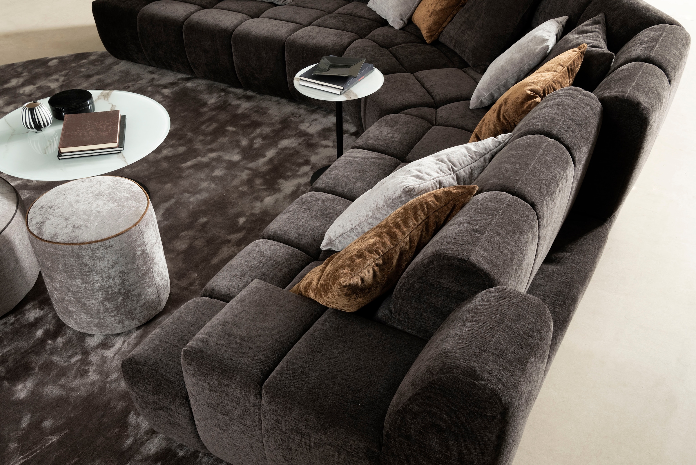 designwerk Ecksofa »Cielo, Design und aufwendige Detailverarbeitung«, mit Sitztiefenverstellung für hohen Sitzkomfort