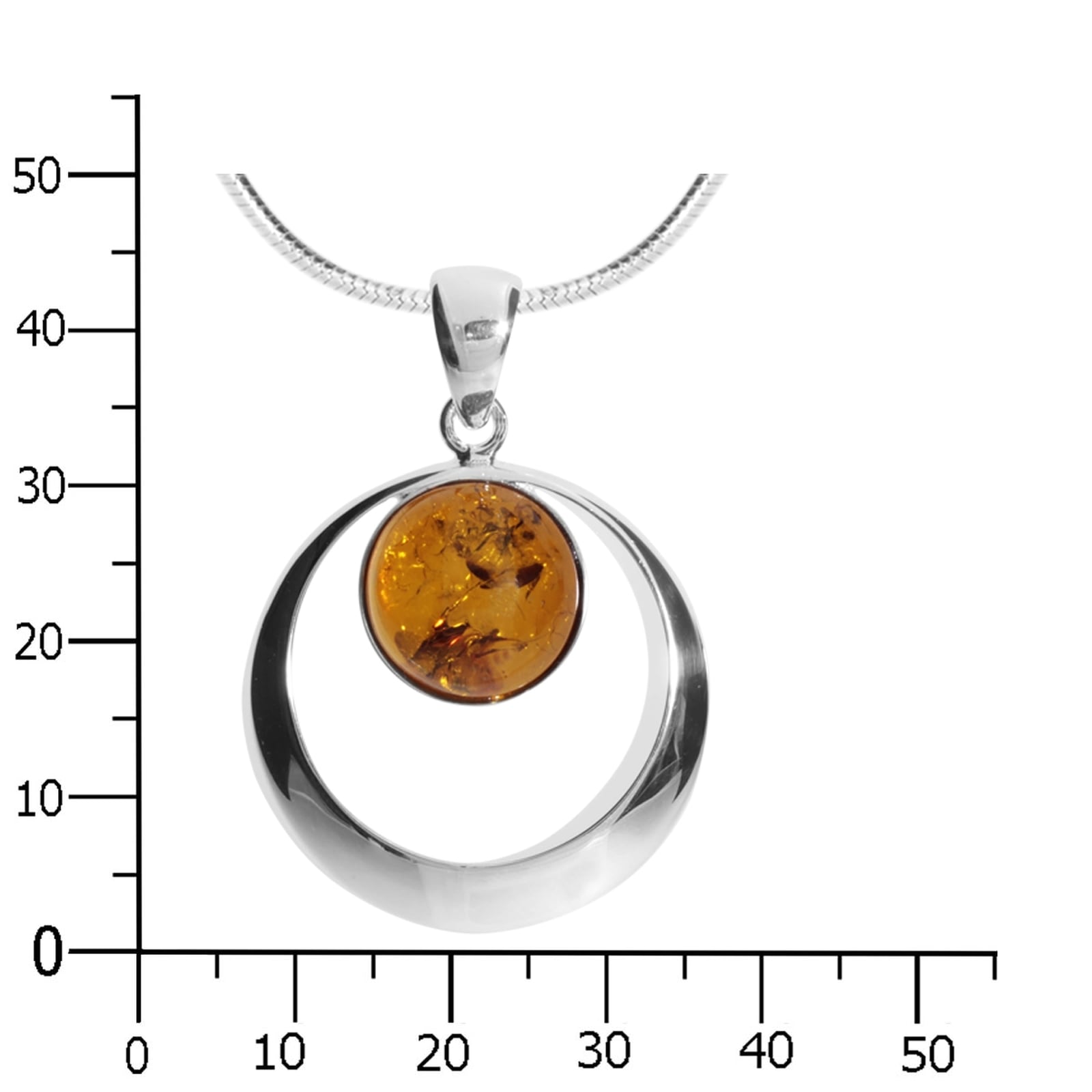 OSTSEE-SCHMUCK Kette mit Anhänger »- Lenka - Silber 925/000 - Bernstein«