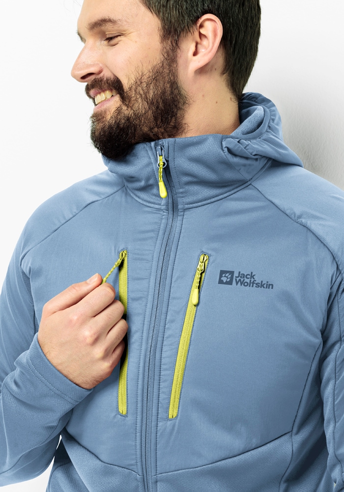 Jack Wolfskin Kapuzenfleecejacke »ALPGRAT PRO INS FZ M«, mit Kapuze