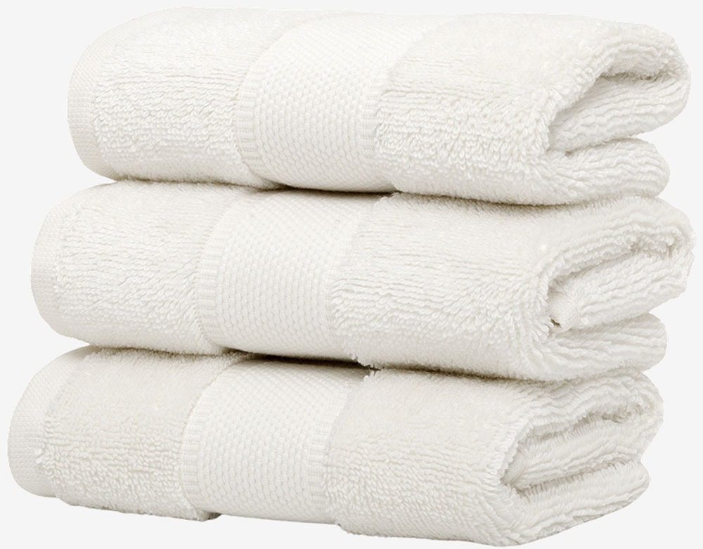 Wolkenfeld Gaestehandtuecher »Premium Low-Twist Baumwolle 550 g/m² – 3 Gästehandtücher« 30×50 cm – weich, saugfähig und ideal für Gäste & Alltag