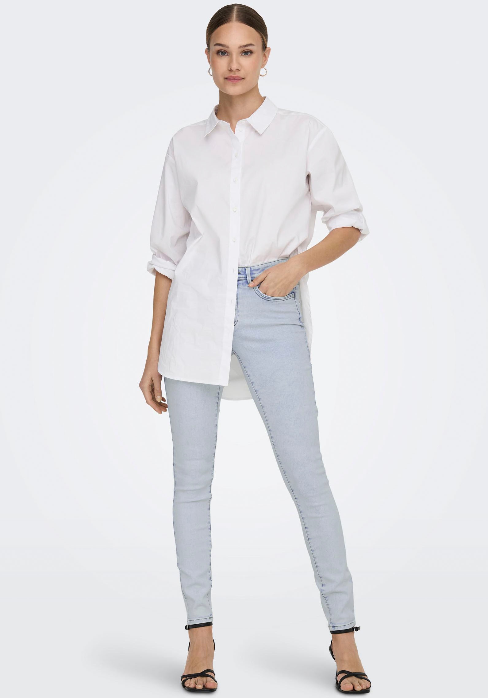 ONLY Skinny-fit-Jeans »ONLWAUW MID SKINNY DEST BJ692«
