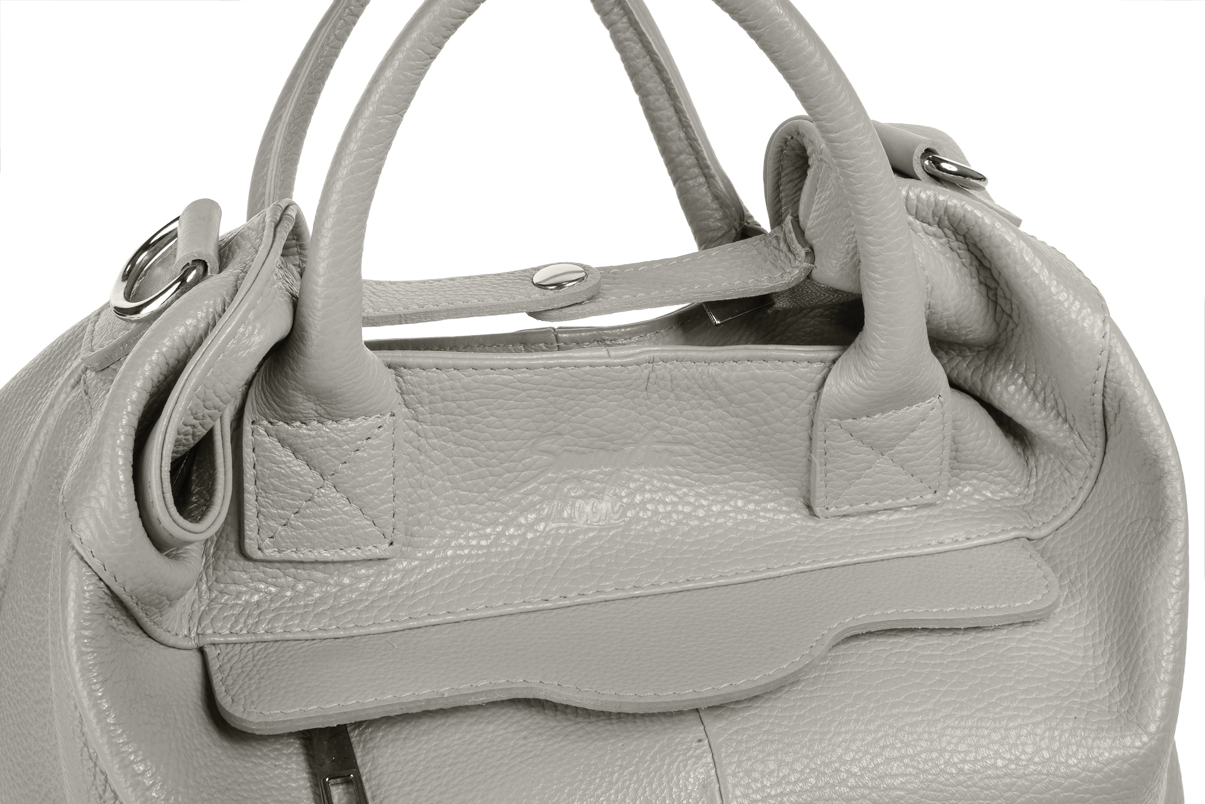 Samantha Look Henkeltasche, echt Leder, Made in Italy