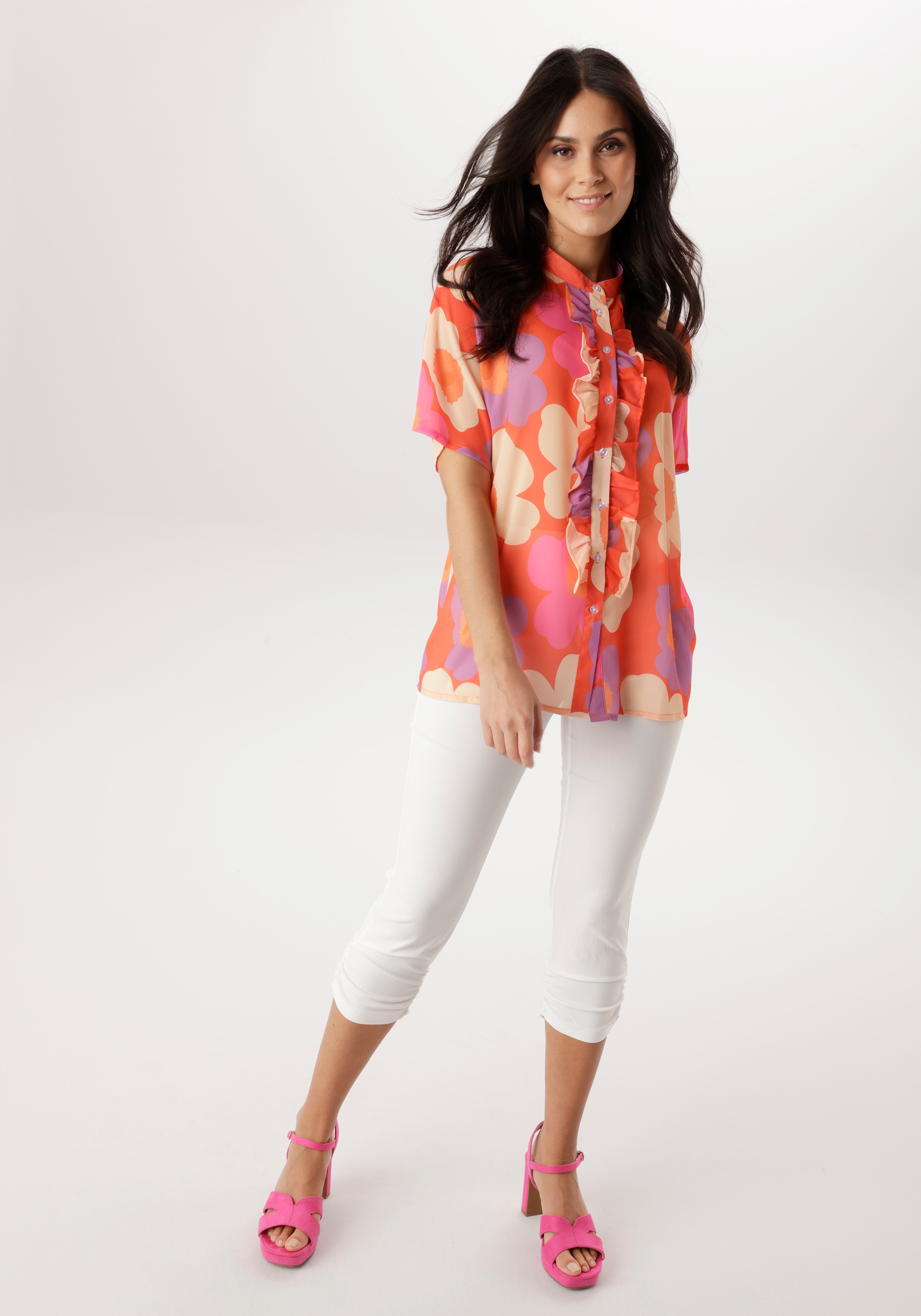 Aniston SELECTED Schlupfhose  seitliche Raffung an den Beinen - NEUE KOLLEKTION