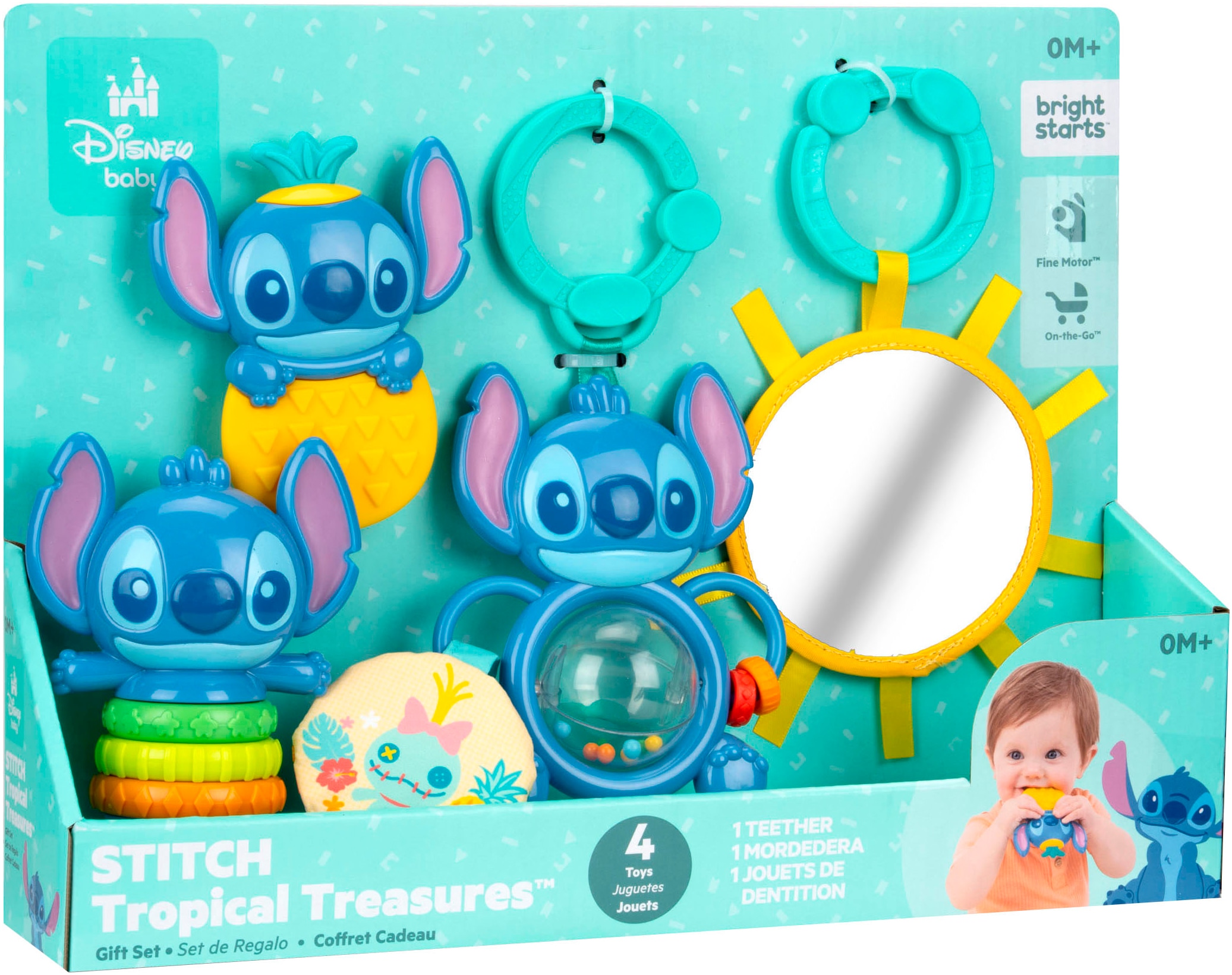 Bright Starts Greifspielzeug »Geschenkset Stitch Tropical Treasures«