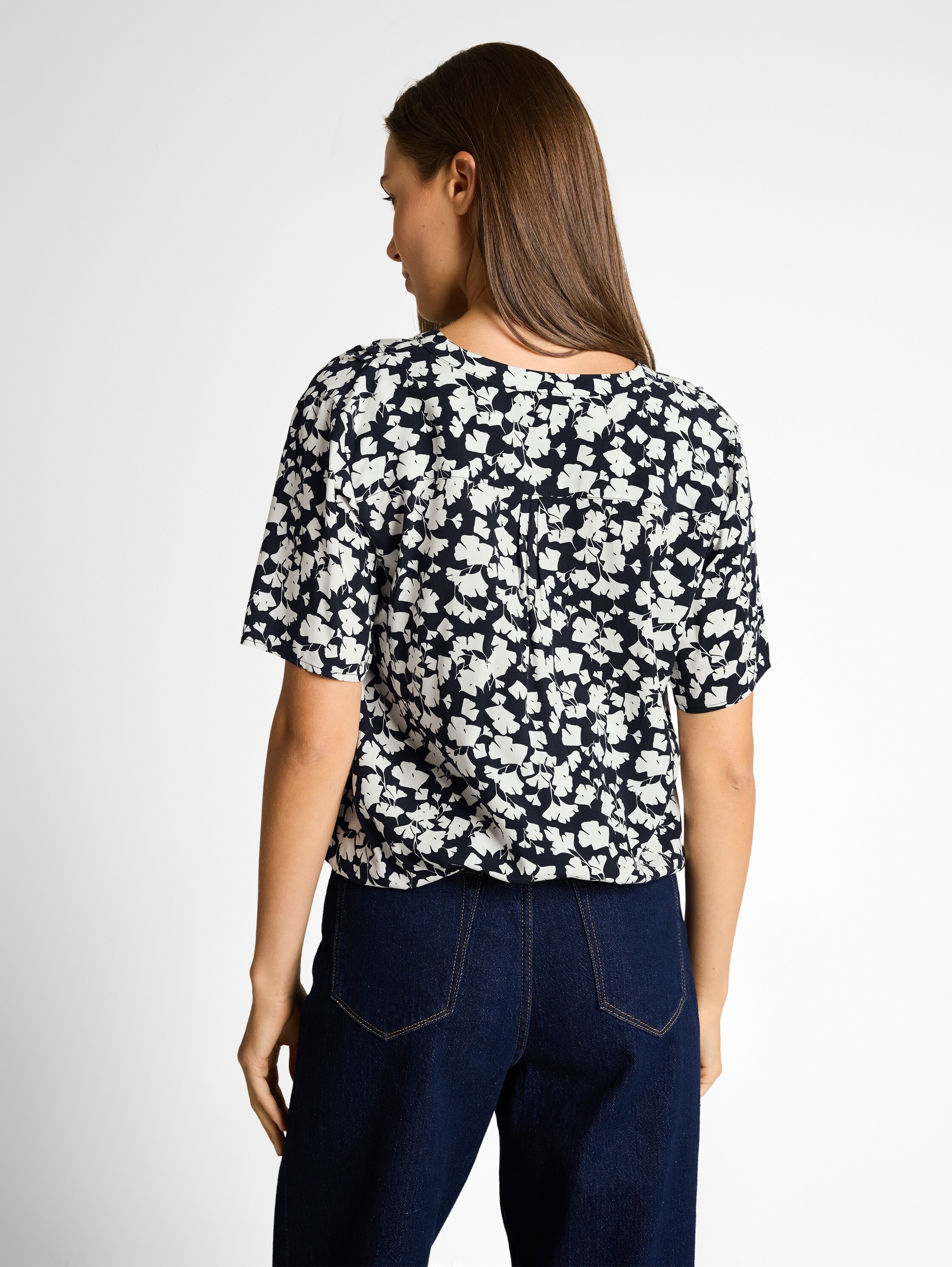 TOM TAILOR Klassische Bluse mit All-Over Print