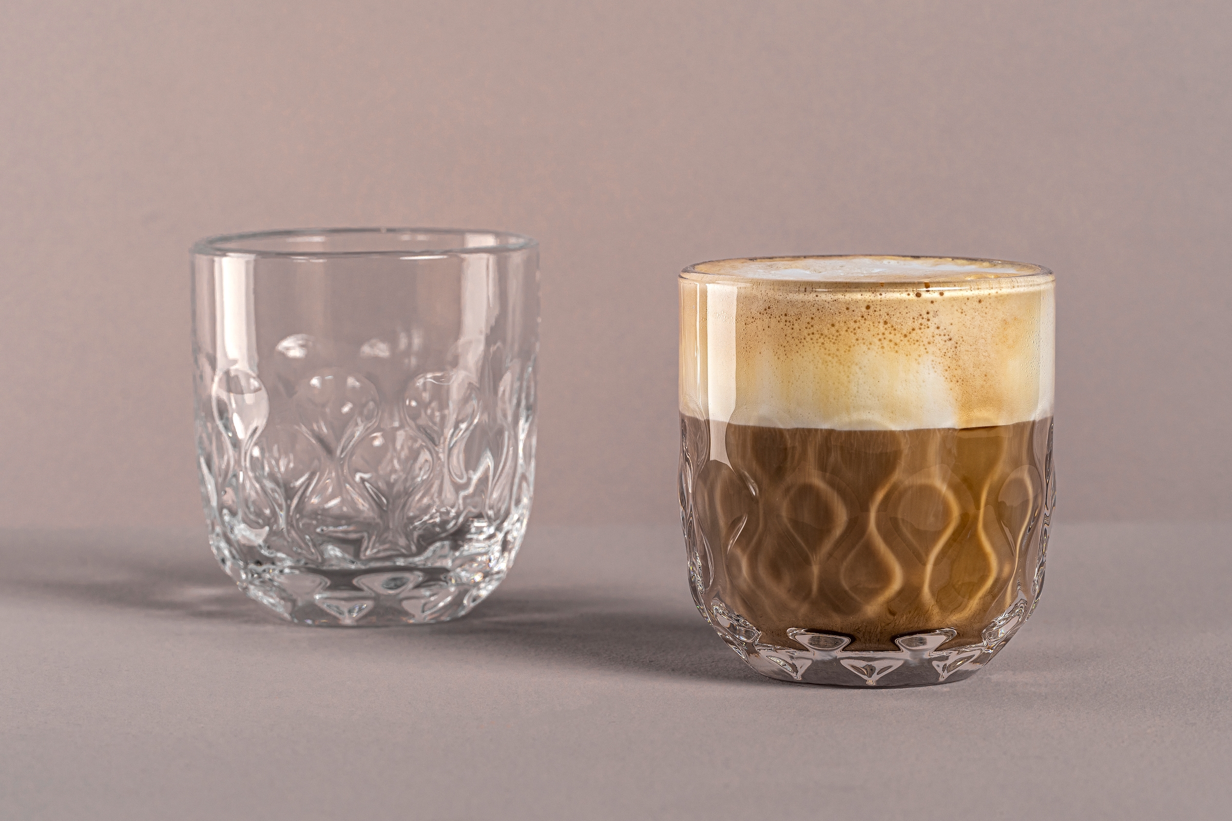 LEONARDO Gläser-Set »Kaffee-Glas GOCCE, 220 ml, 6er-Set« 2. Variante, mit Tropfenrelief