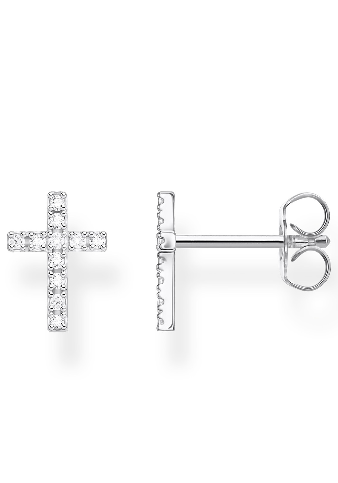 THOMAS SABO Single-Ohrstecker »Kreuz, H2131-051-14«, mit Zirkonia