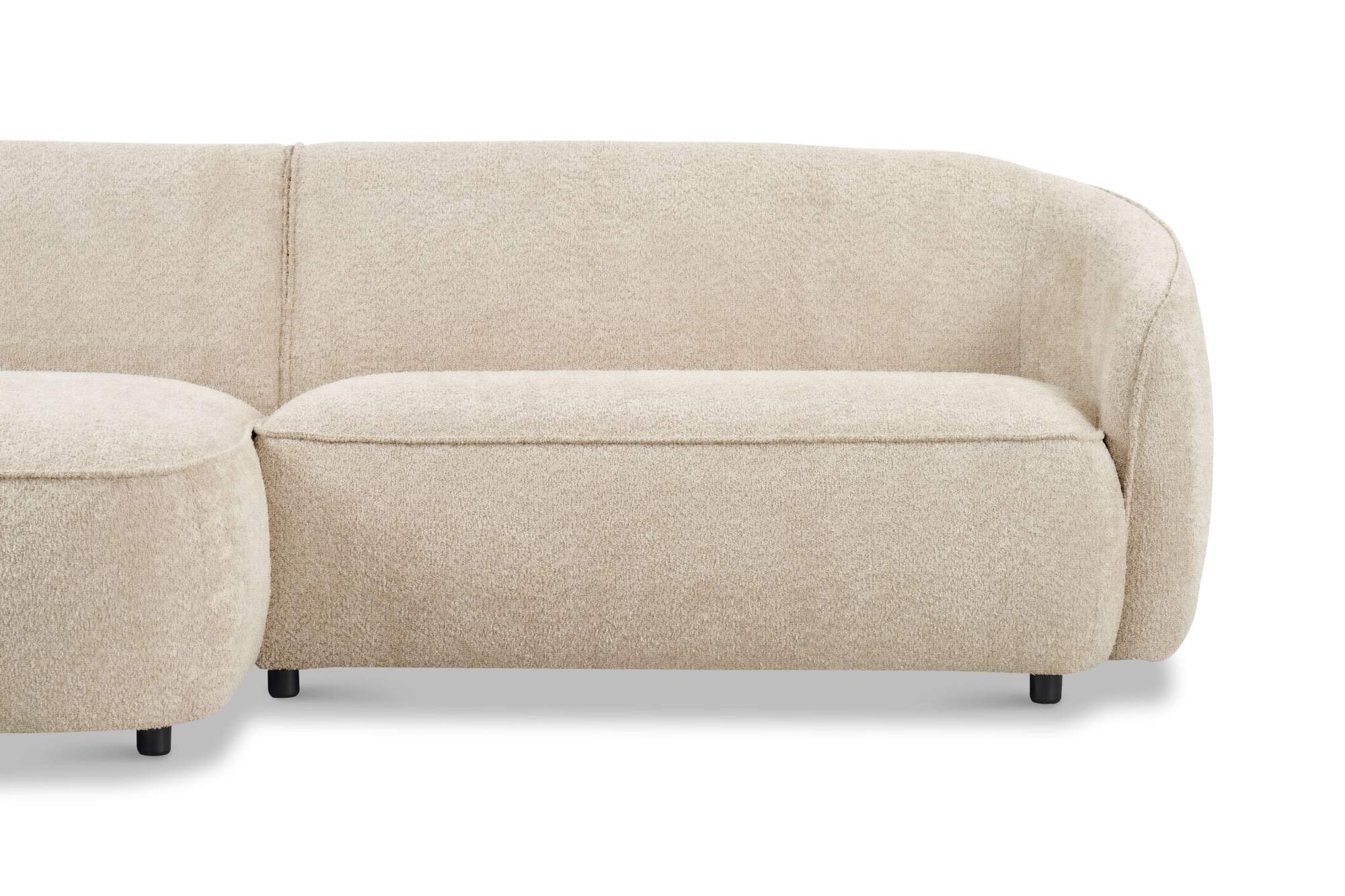 INOSIGN Ecksofa »Cosigo«, Breite 246 cm, 2 Chenille-Stoffe zur Auswahl, mit Kaltschaum