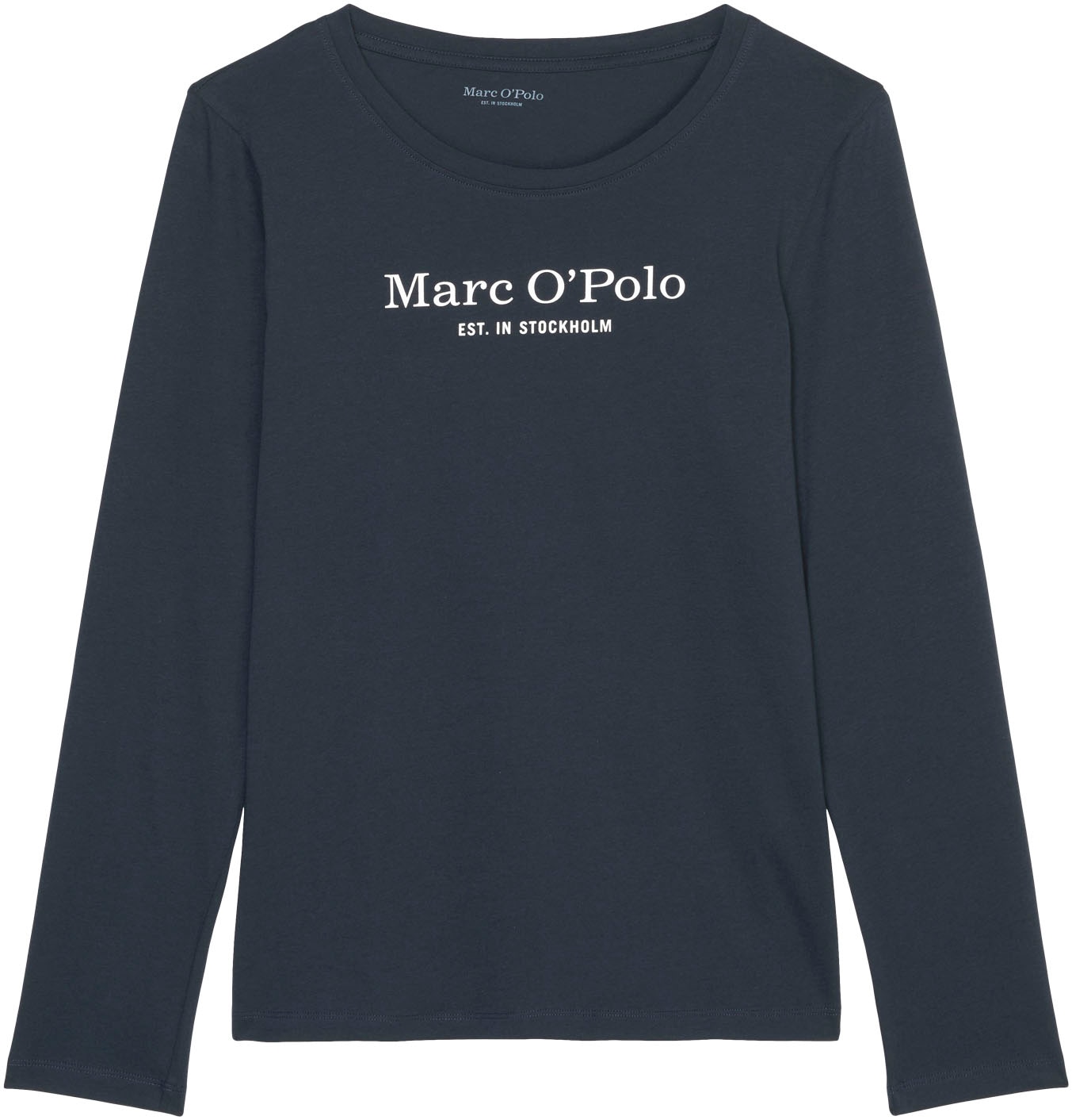 Marc O'Polo Pyjamaoberteil »Mix & Match Cotton«, mit Brustprint in Kontrastfarbe