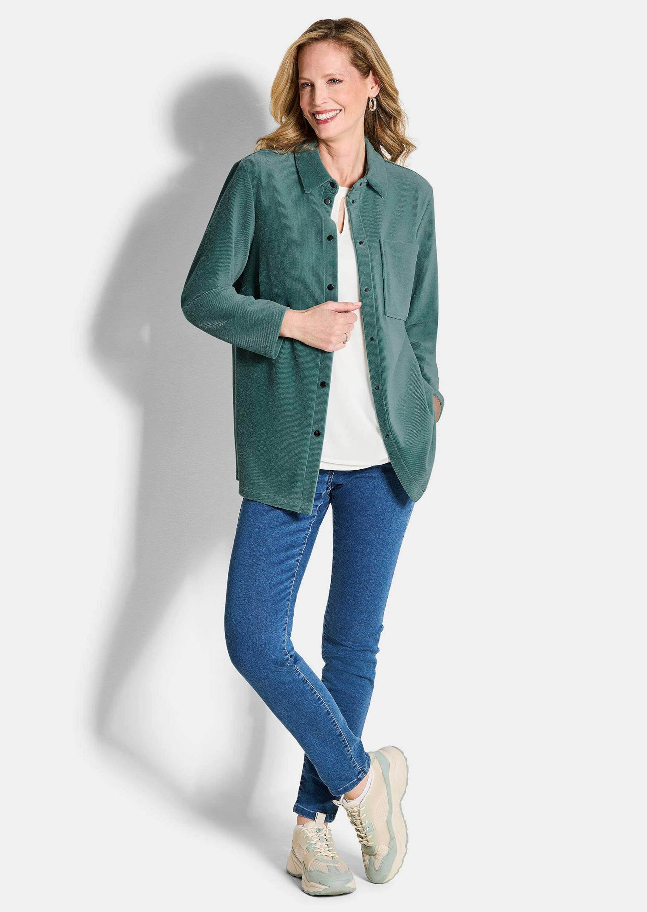 GOLDNER Kurzjacke »Kurzgröße Weiche Hemdbluse mit Stretchkomfort«