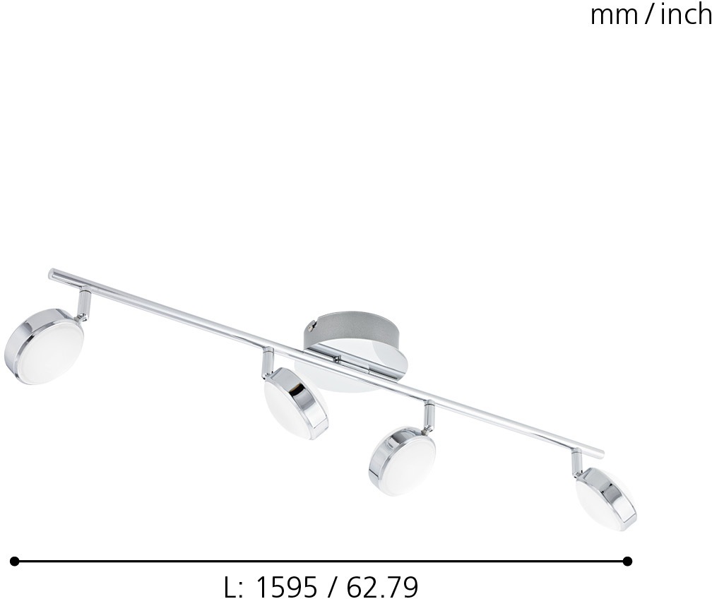 EGLO LED Deckenleuchte »SALTO«, 4 flammig, Leuchtmittel LED-Board | LED fest integriert, LED Deckenlampe