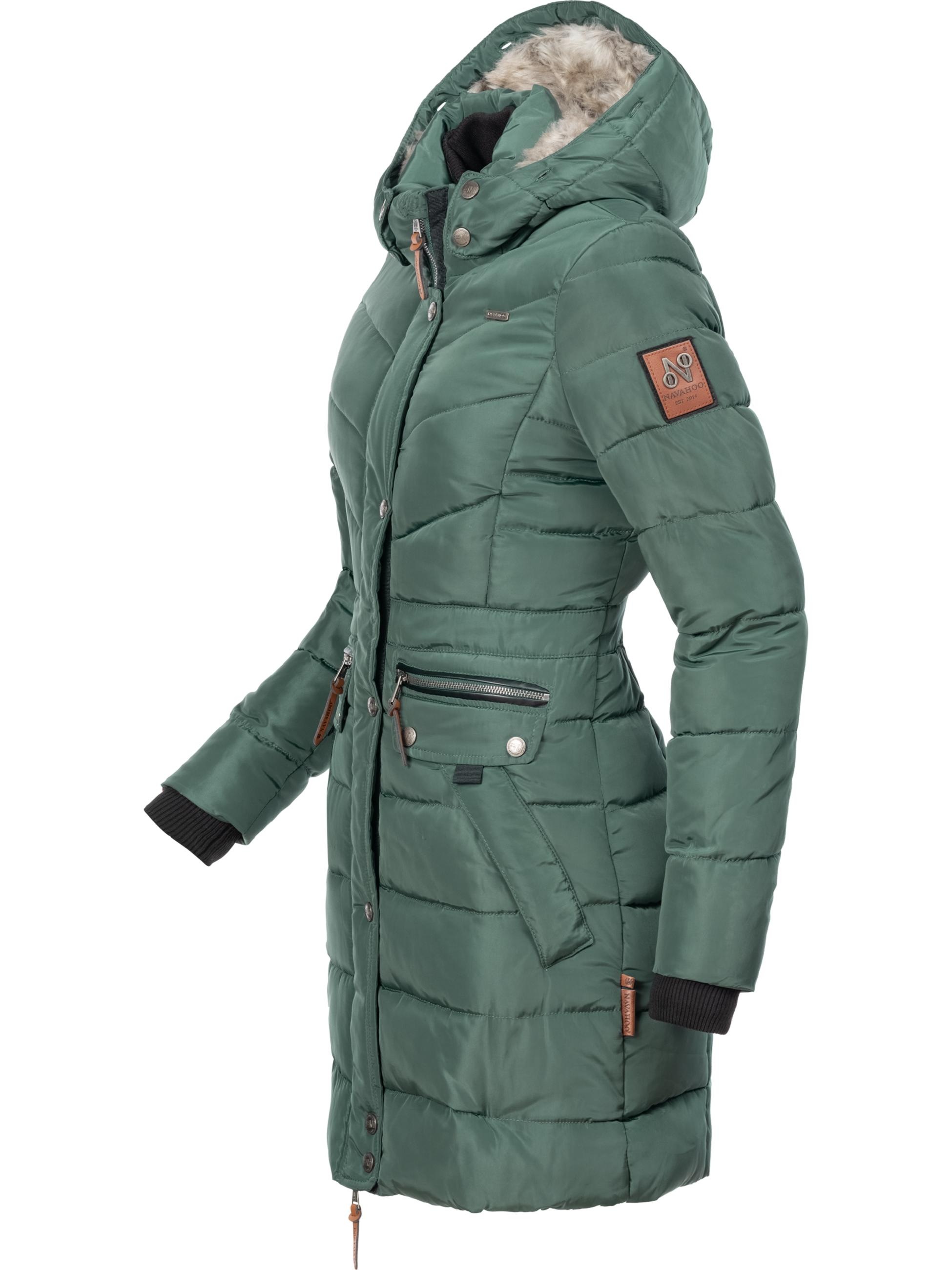 Navahoo Steppmantel »Steppmantel Paula«, stylischer Winter Parka m. edlem Fellimitat